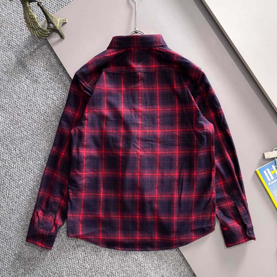 Moncler Checked Cotton Shirt - FashionPlug