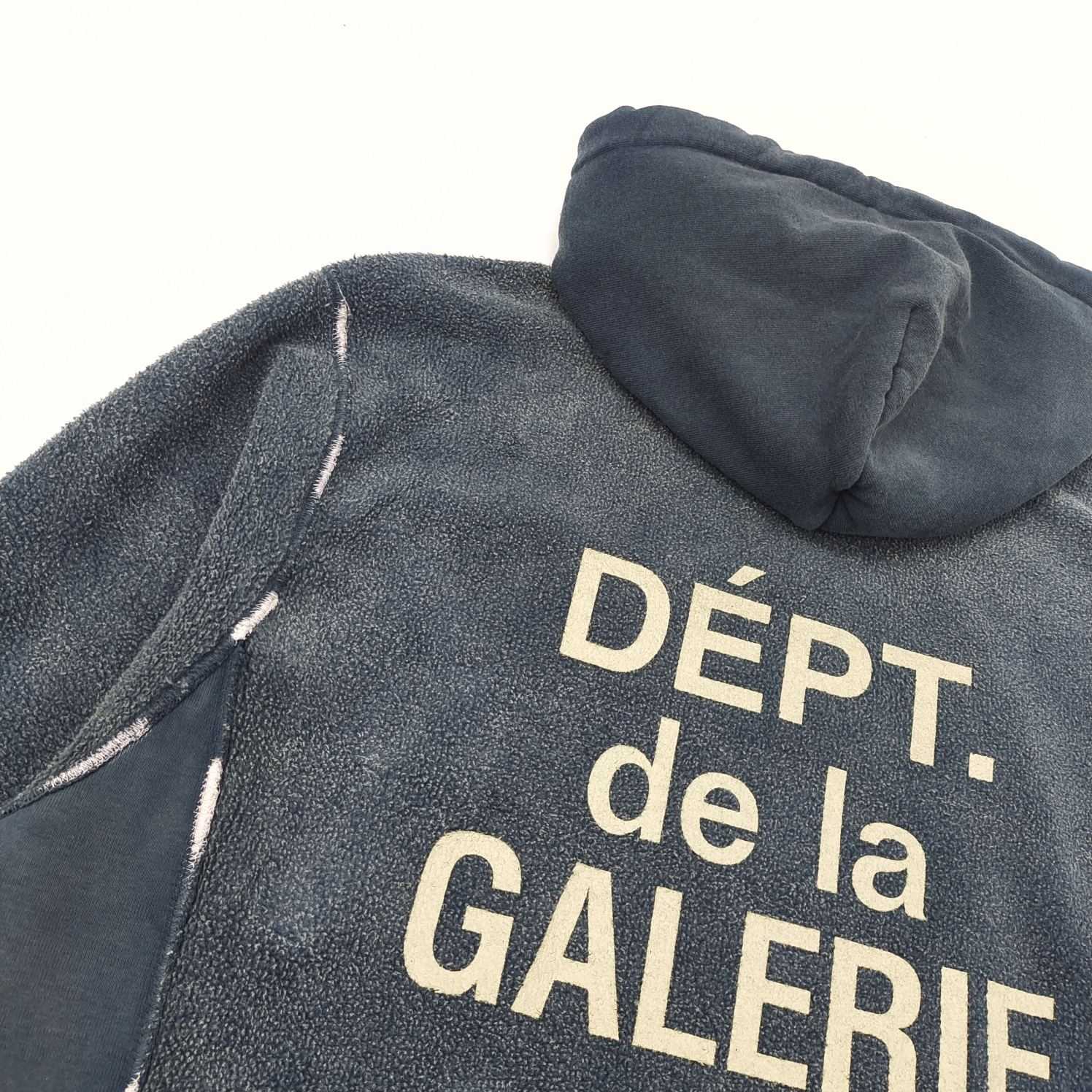 Gallery Dept. Reversible French Logo Hoodie Navy Men's - US - FashionPlug