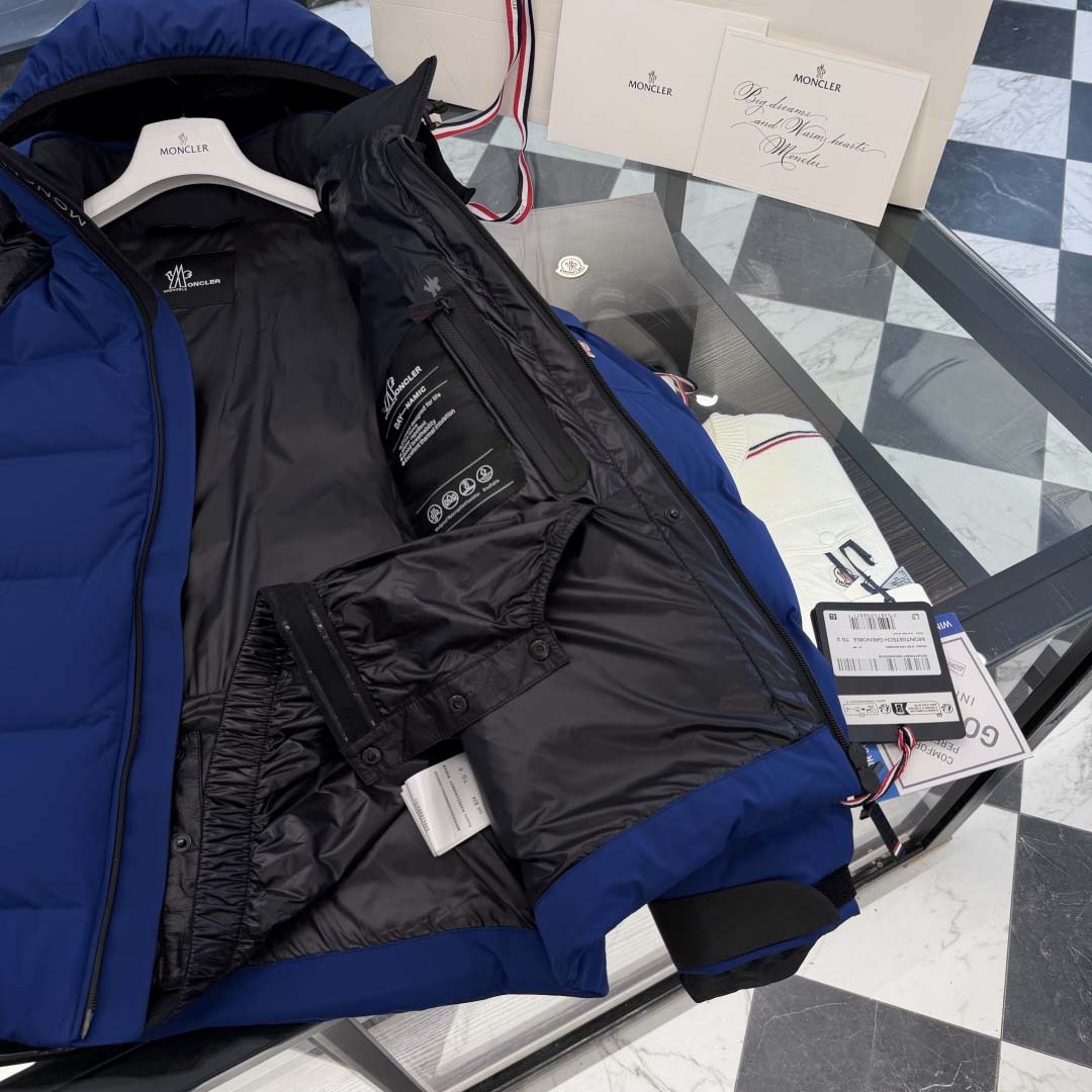 Moncler Grenoble Navy Montgetech Down Jacket - FashionPlug
