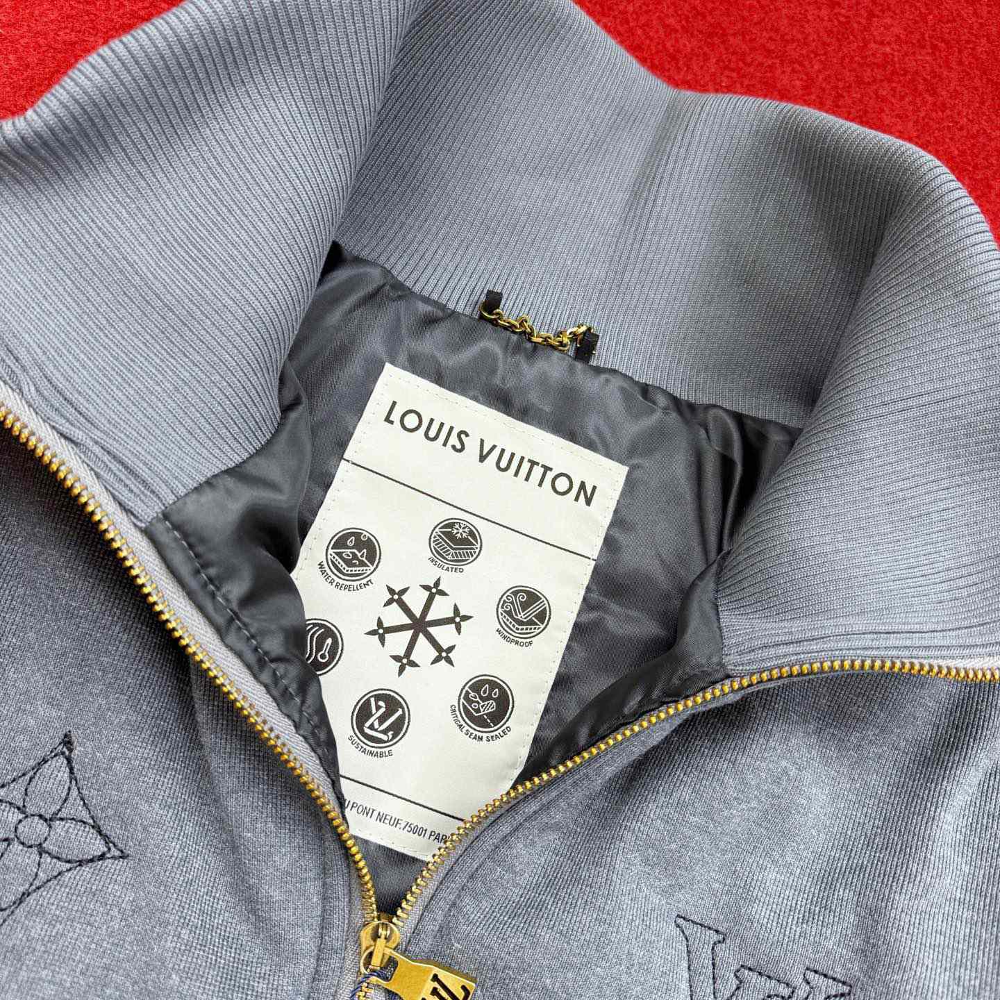 Louis Vuitton Elegant Monogram Knitted Down Blouson - FashionPlug