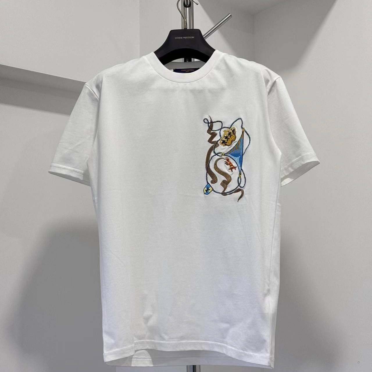 Louis Vuitton Embroidered T-Shirt  - FashionPlug