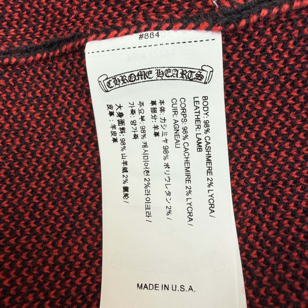 Chrome Hearts Cashmere Cross Patch Sweater  - FashionPlug