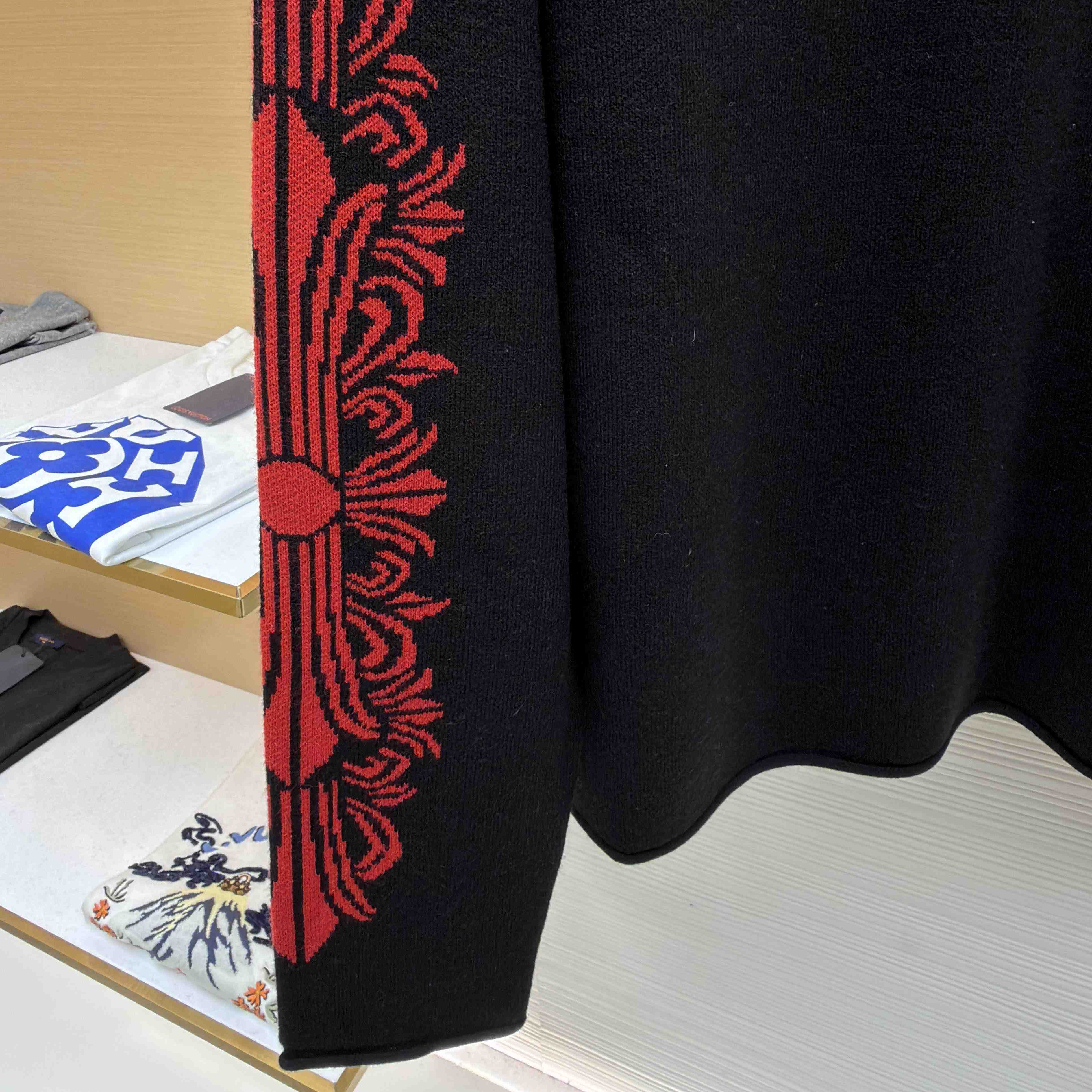 Chrome Hearts Cashmere Cross Patch Sweater  - FashionPlug