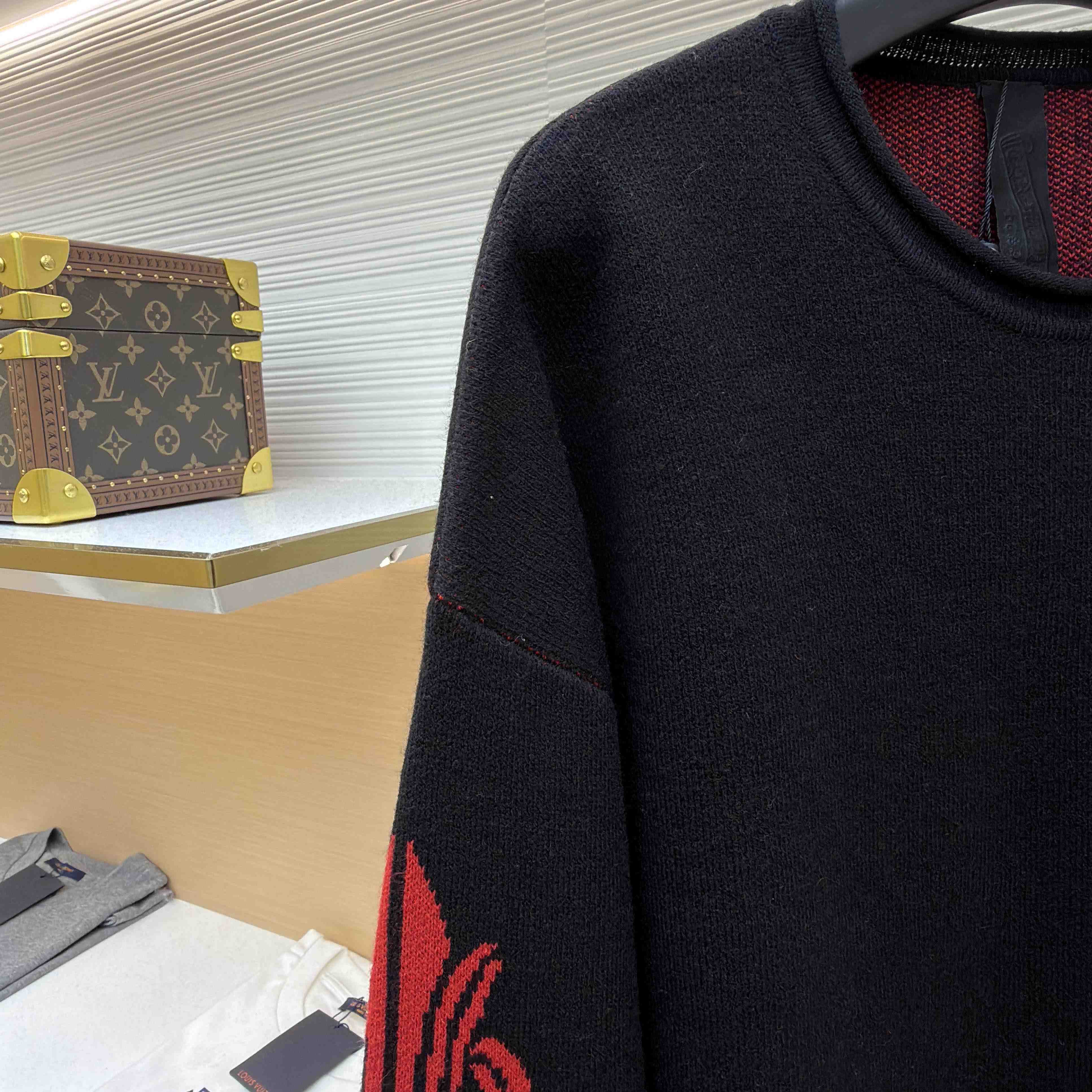 Chrome Hearts Cashmere Cross Patch Sweater  - FashionPlug