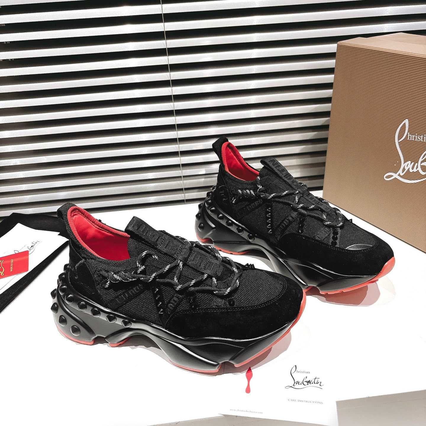 Christian Louboutin Trailnrun Running Sneakers  - FashionPlug