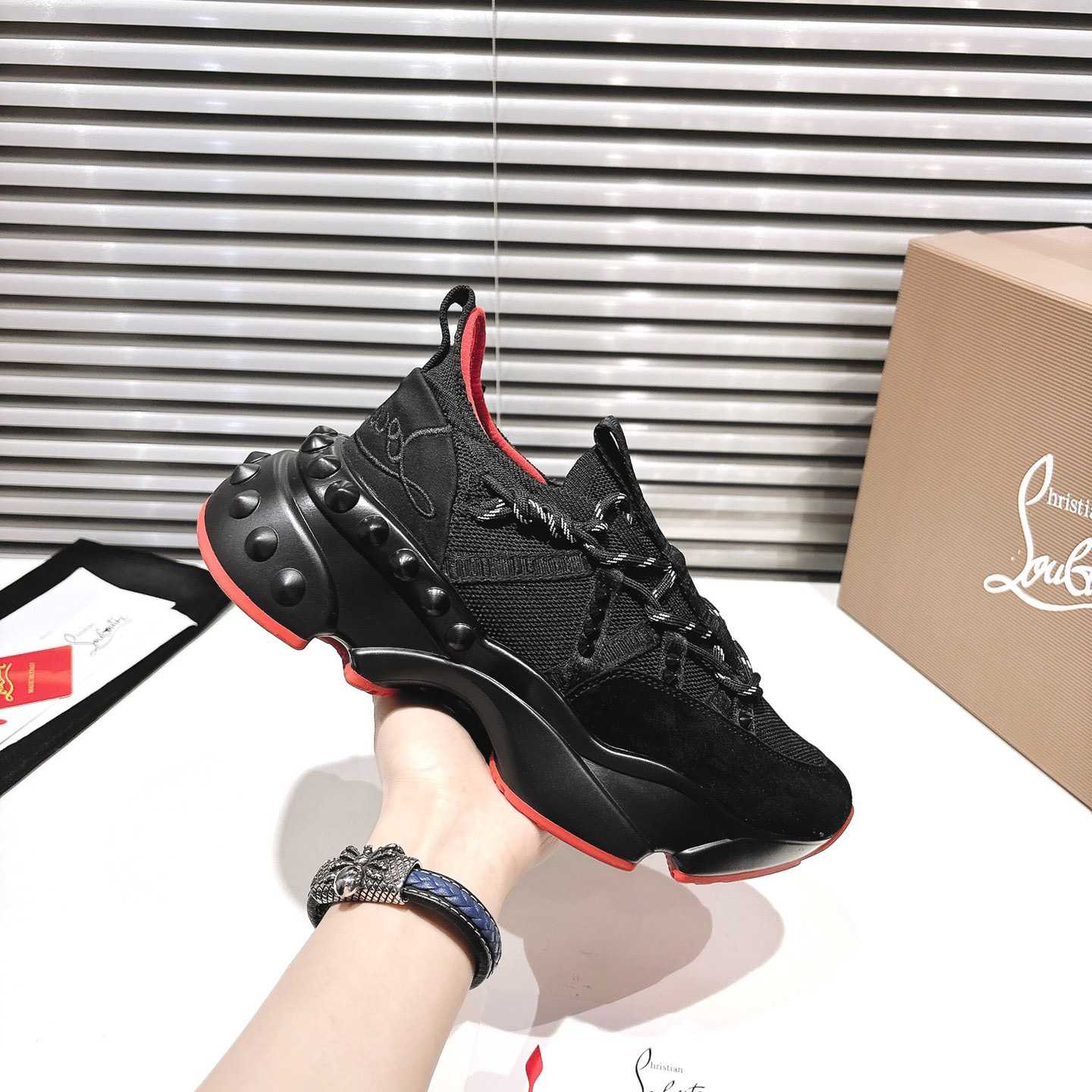 Christian Louboutin Trailnrun Running Sneakers  - FashionPlug