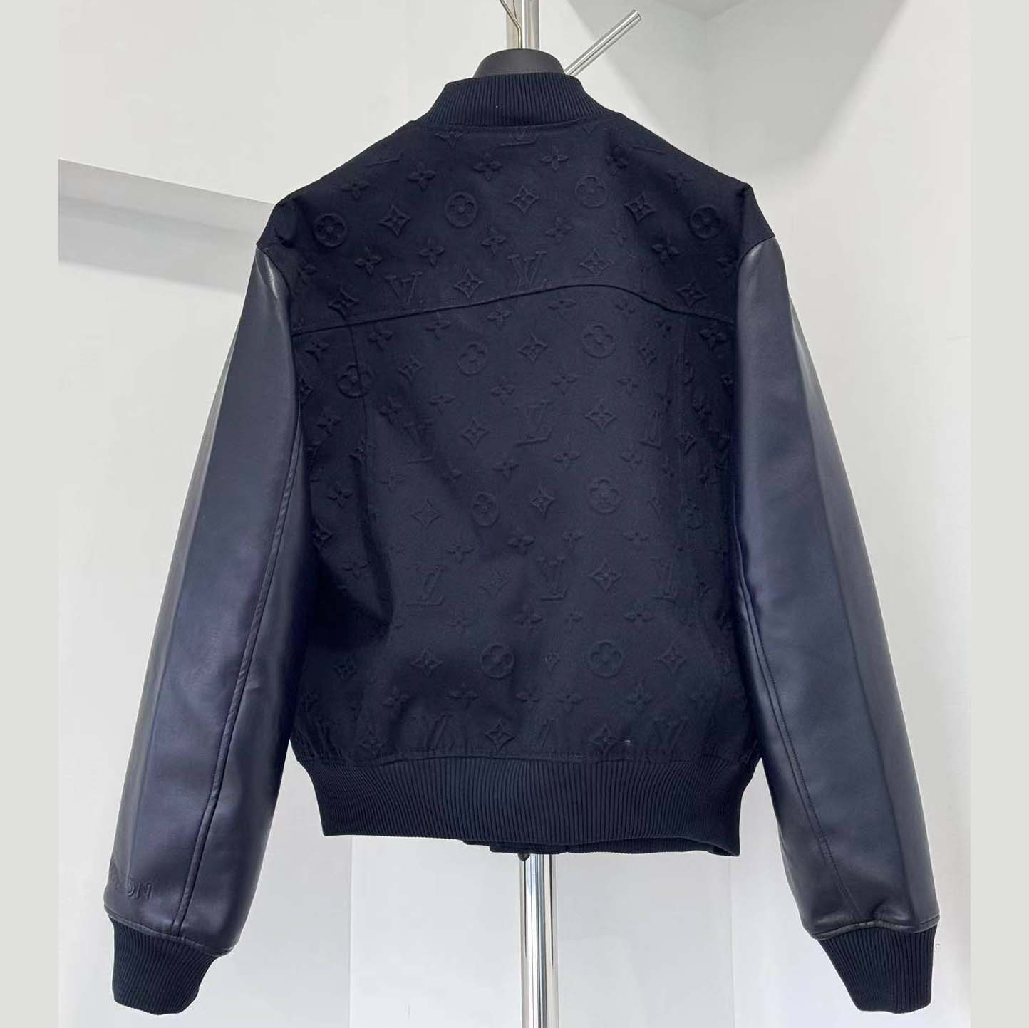 Louis Vuitton Embossed Monogram Cotton Varsity Jacket   - FashionPlug