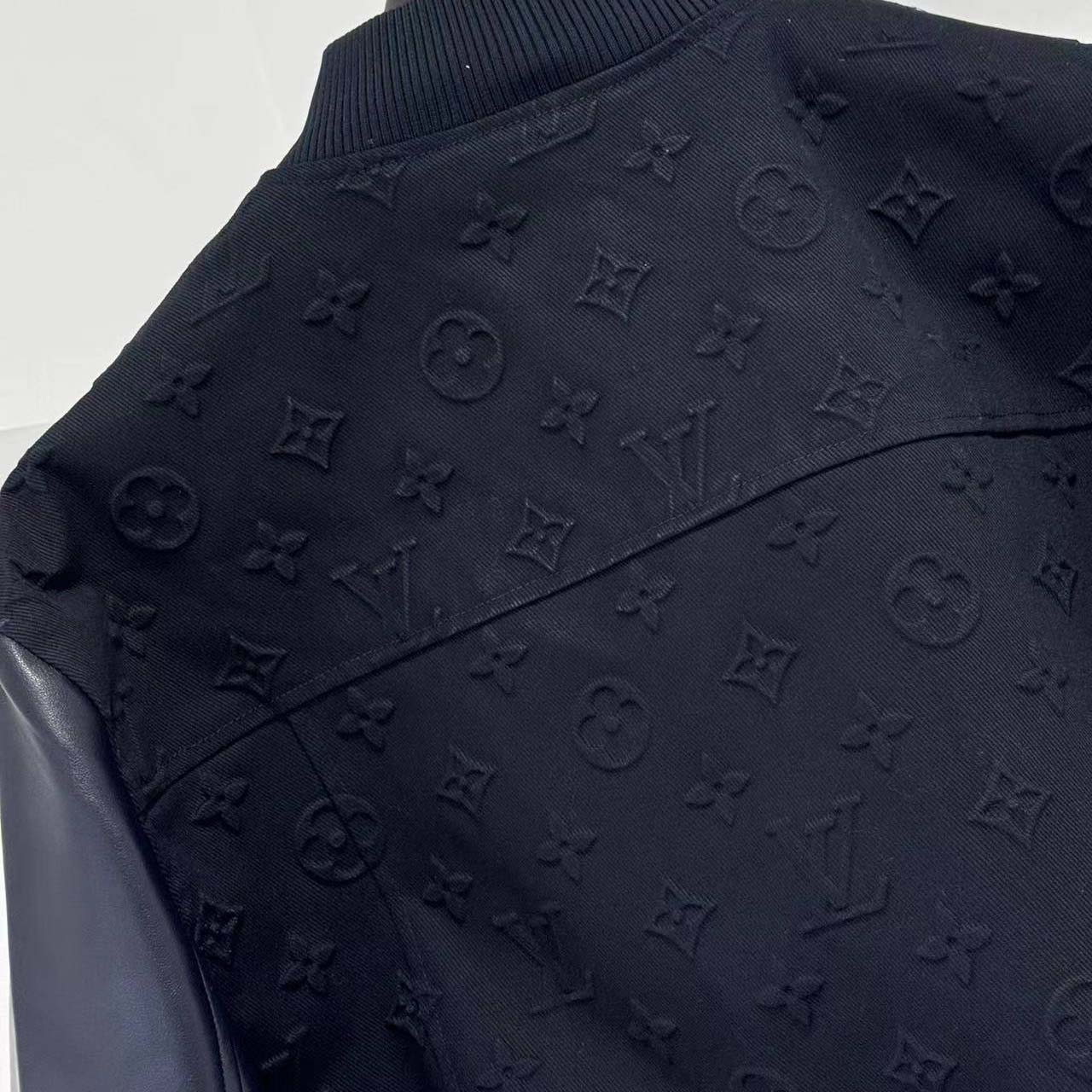 Louis Vuitton Embossed Monogram Cotton Varsity Jacket   - FashionPlug