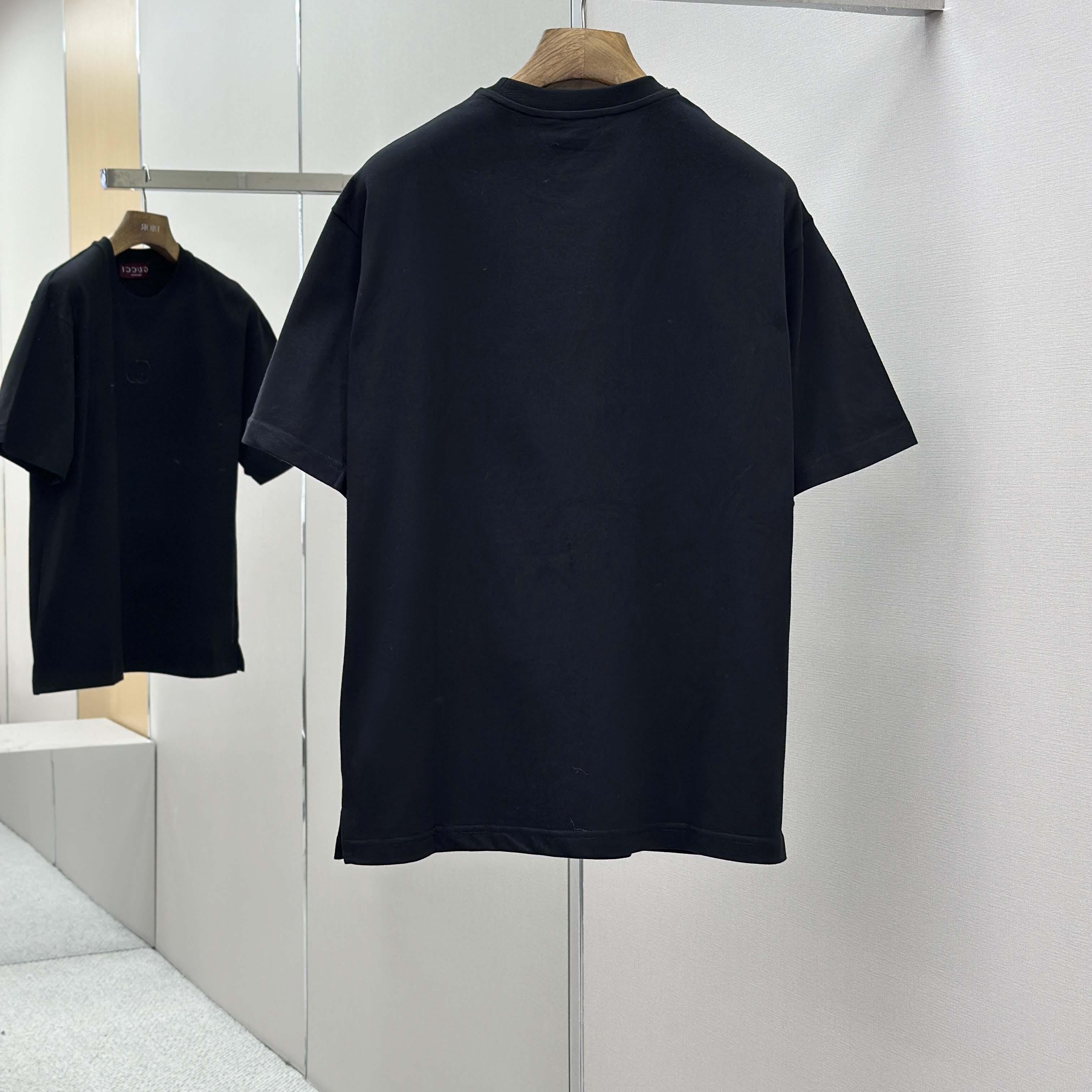 Gucci Cotton Jersey T-shirt With Embroidery - FashionPlug