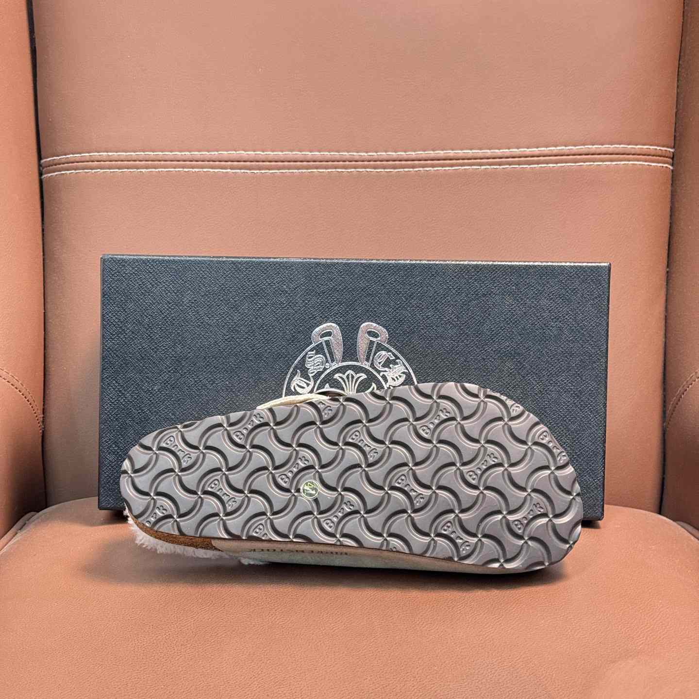 Chrome Hearts Birkenstock Boston Suede Sandals  - FashionPlug