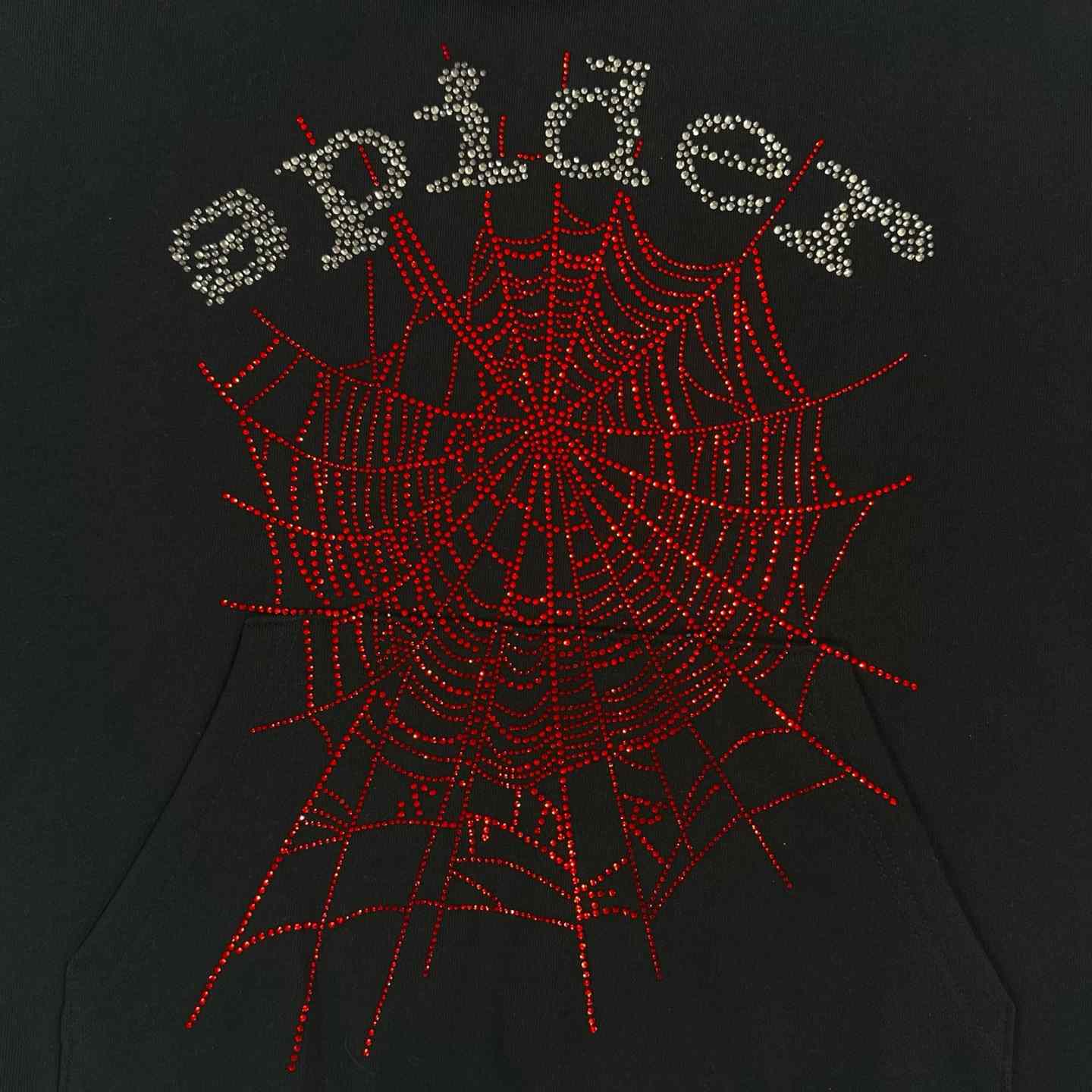  Sp5der OG Rhinestone Hoodie - FashionPlug