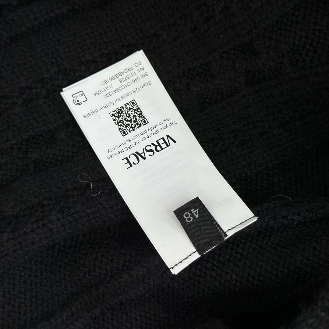 Versace Medusa Crewneck Knit Sweater - FashionPlug