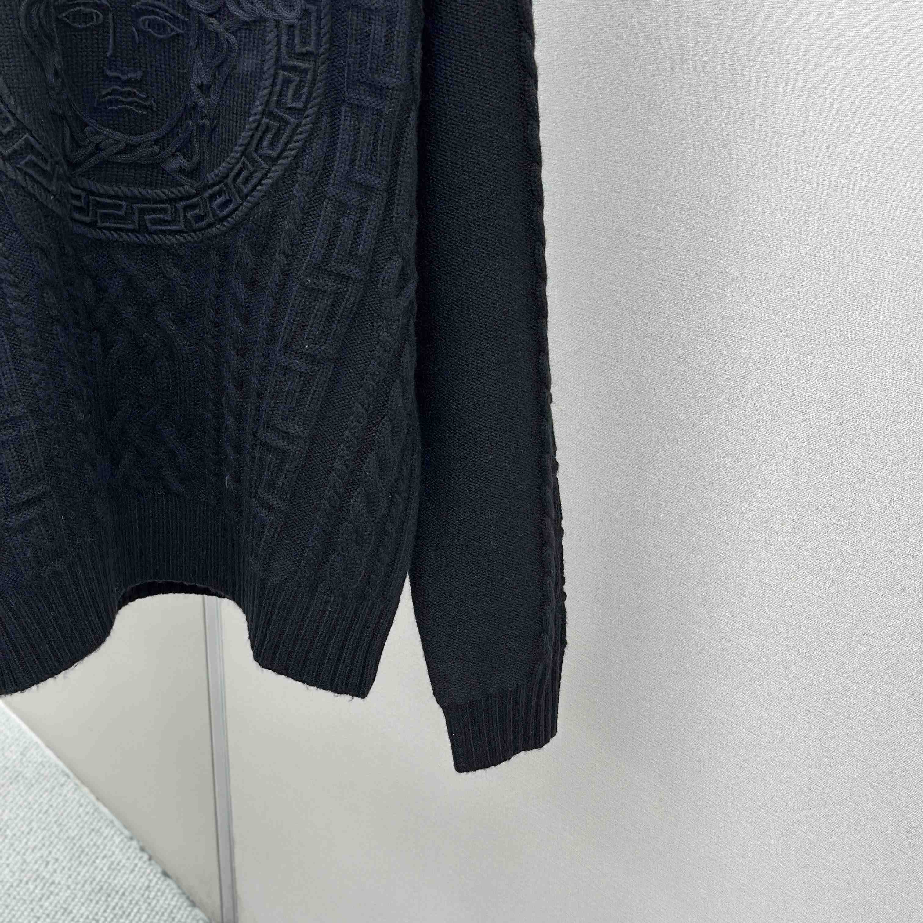 Versace Medusa Crewneck Knit Sweater - FashionPlug