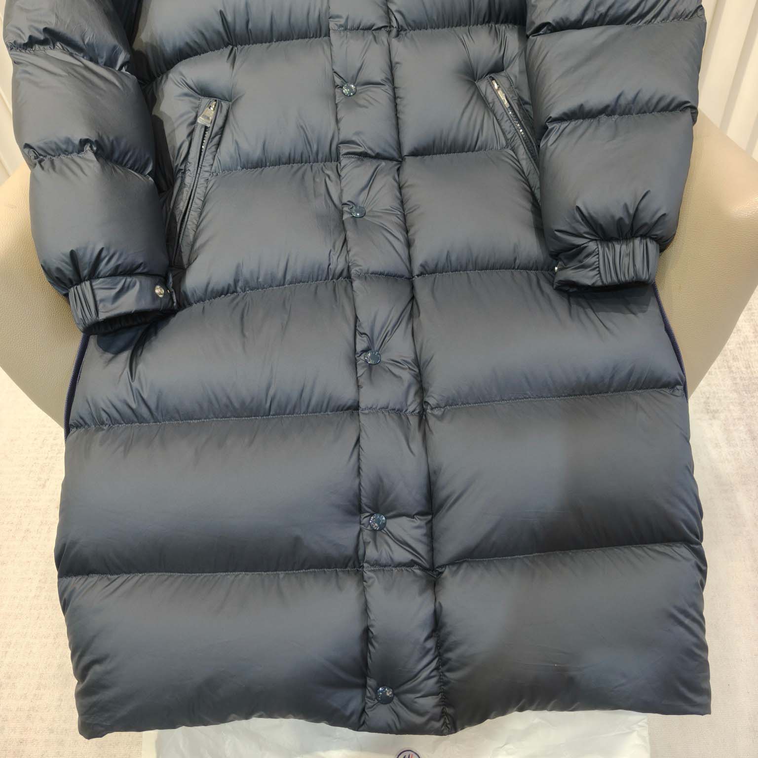 Moncler Hanoverian Hooded Long Down Jacket  - FashionPlug
