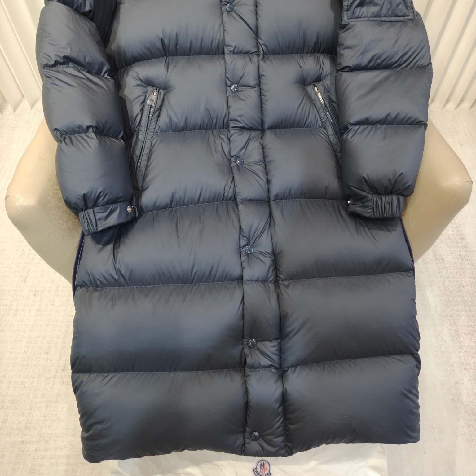 Moncler Hanoverian Hooded Long Down Jacket  - FashionPlug