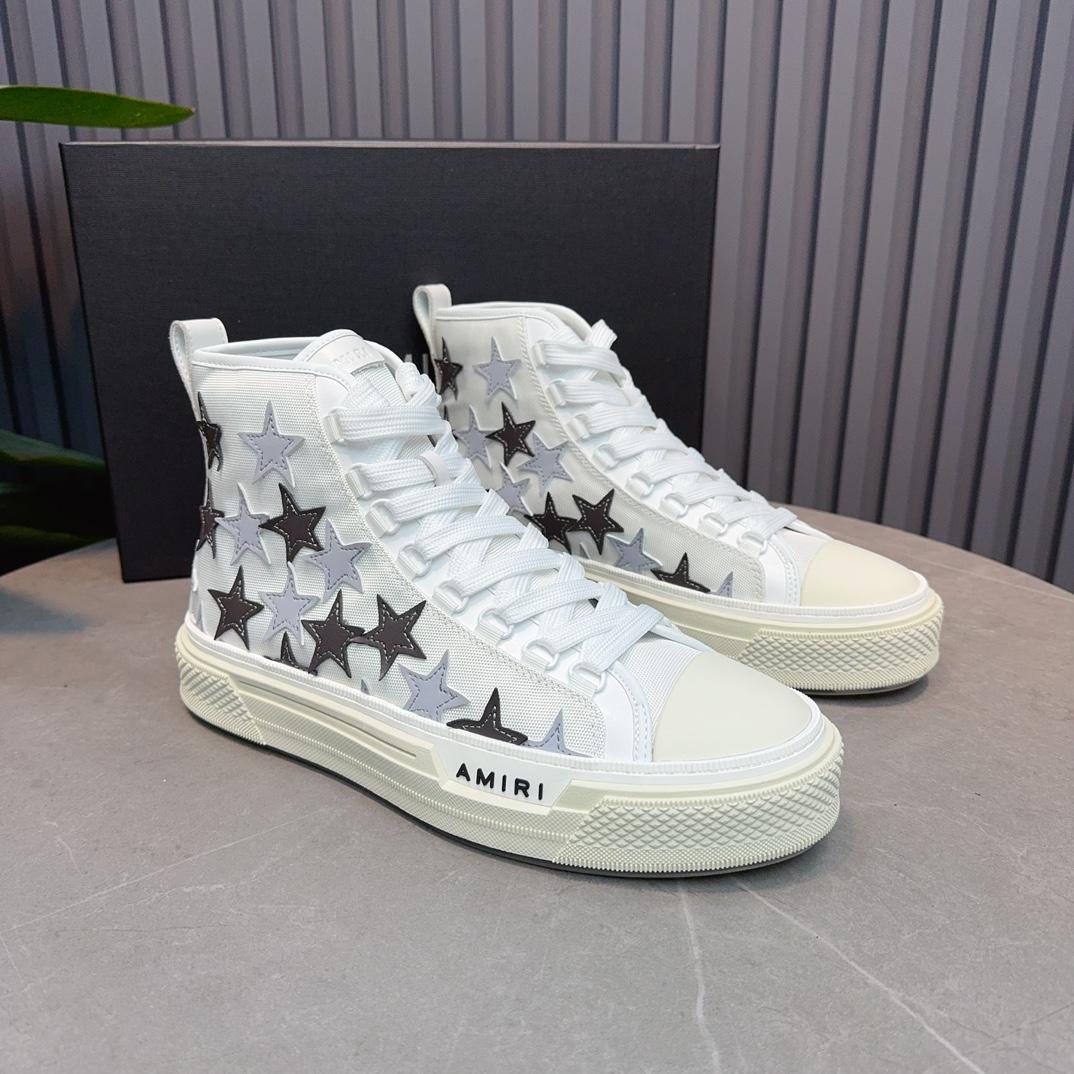 Amiri Stars High-top Sneakers - FashionPlug