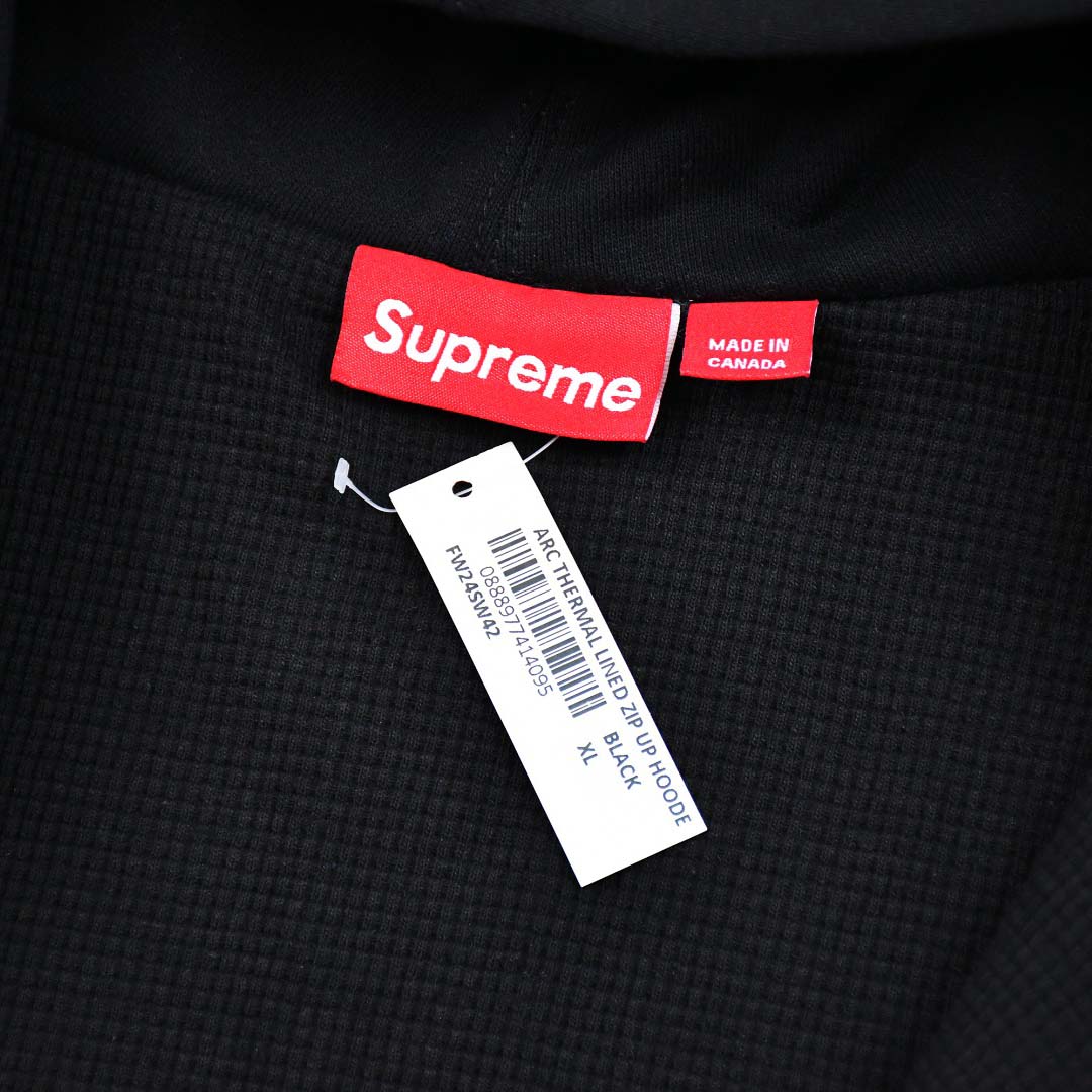 Supreme Arc Thermal Lined Zip Up Hooded Sweatshirt - FashionPlug