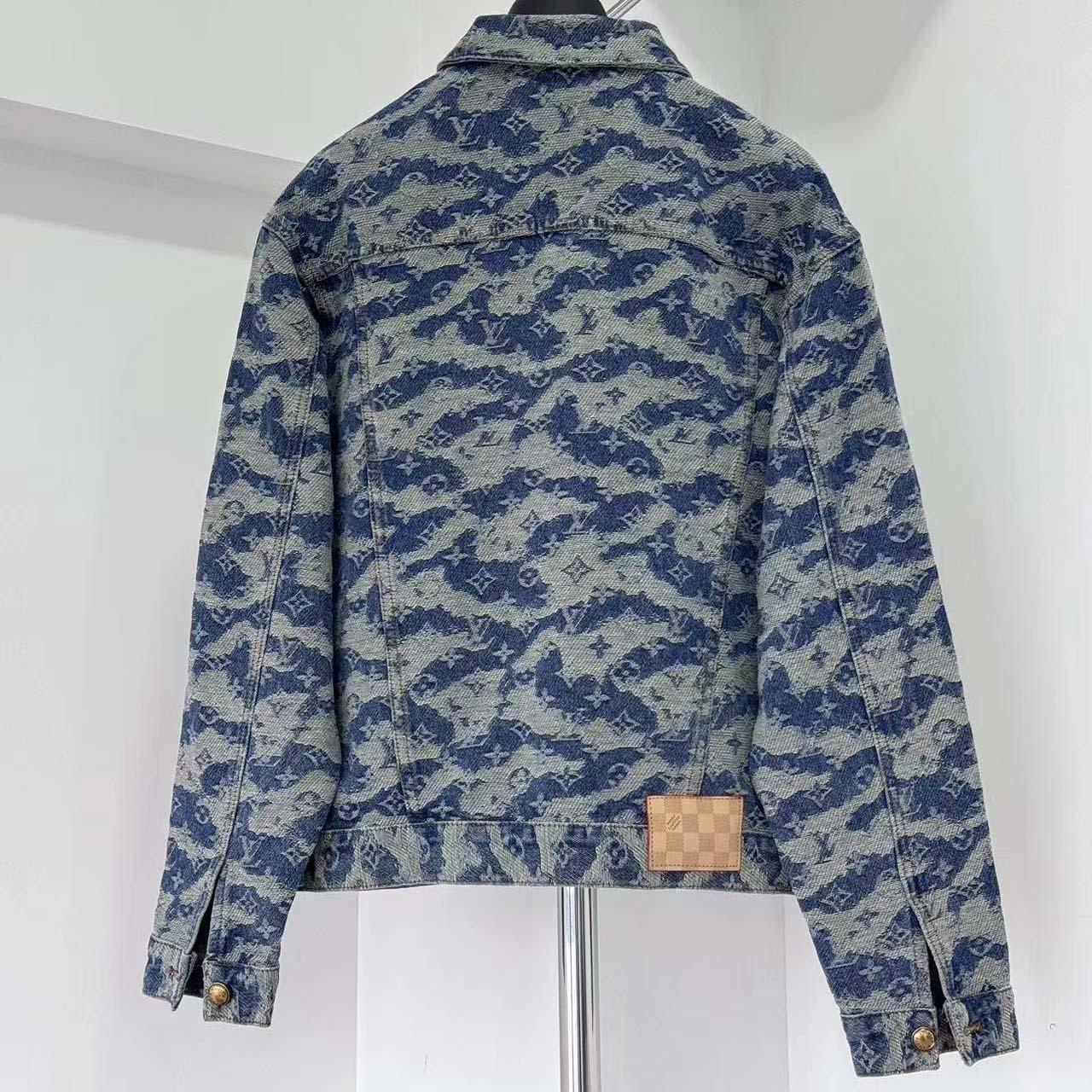 Louis Vuitton Monogram Denim Trucker Jacket - FashionPlug