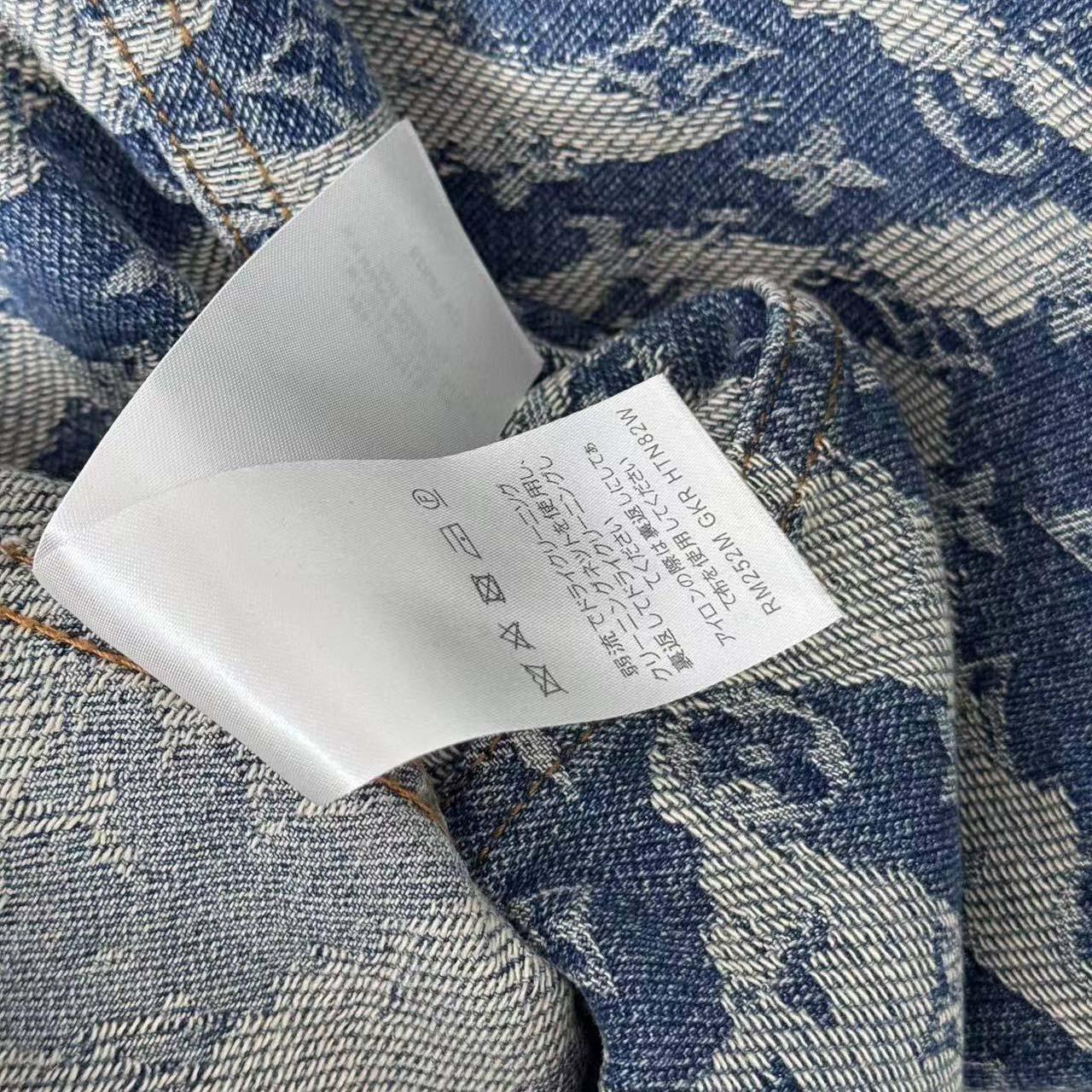 Louis Vuitton Monogram Denim Trucker Jacket - FashionPlug