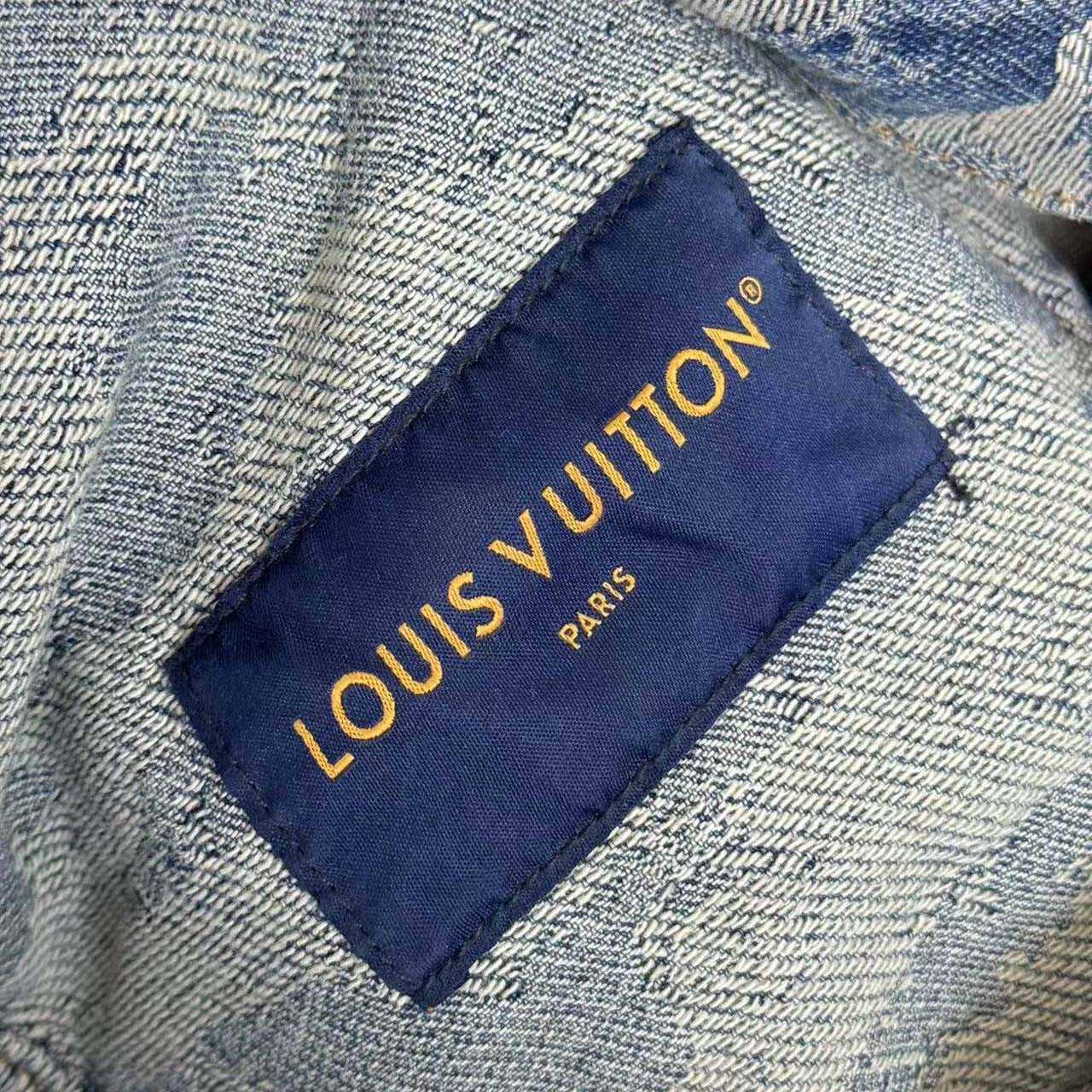 Louis Vuitton Monogram Denim Trucker Jacket - FashionPlug