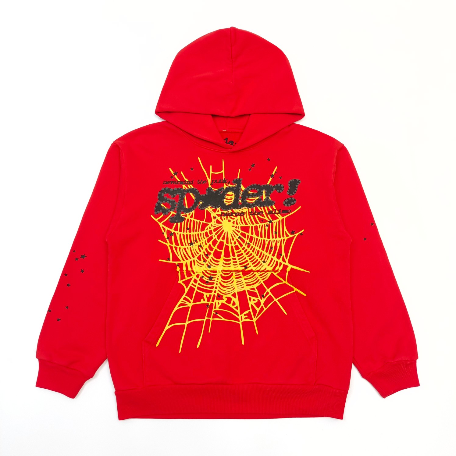 Sp5der Og Web V2 Hoodie 'Red' - FashionPlug