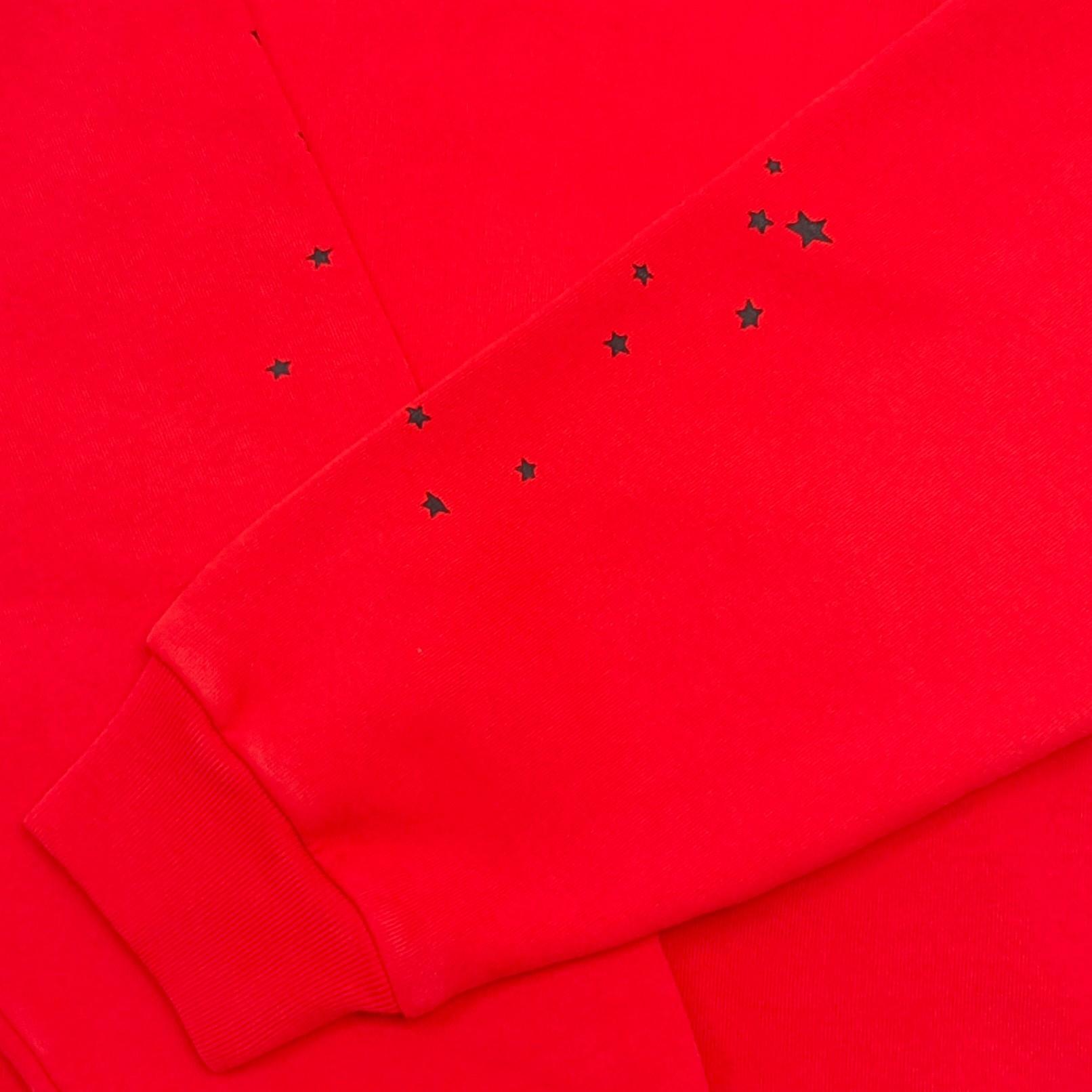 Sp5der Og Web V2 Hoodie 'Red' - FashionPlug