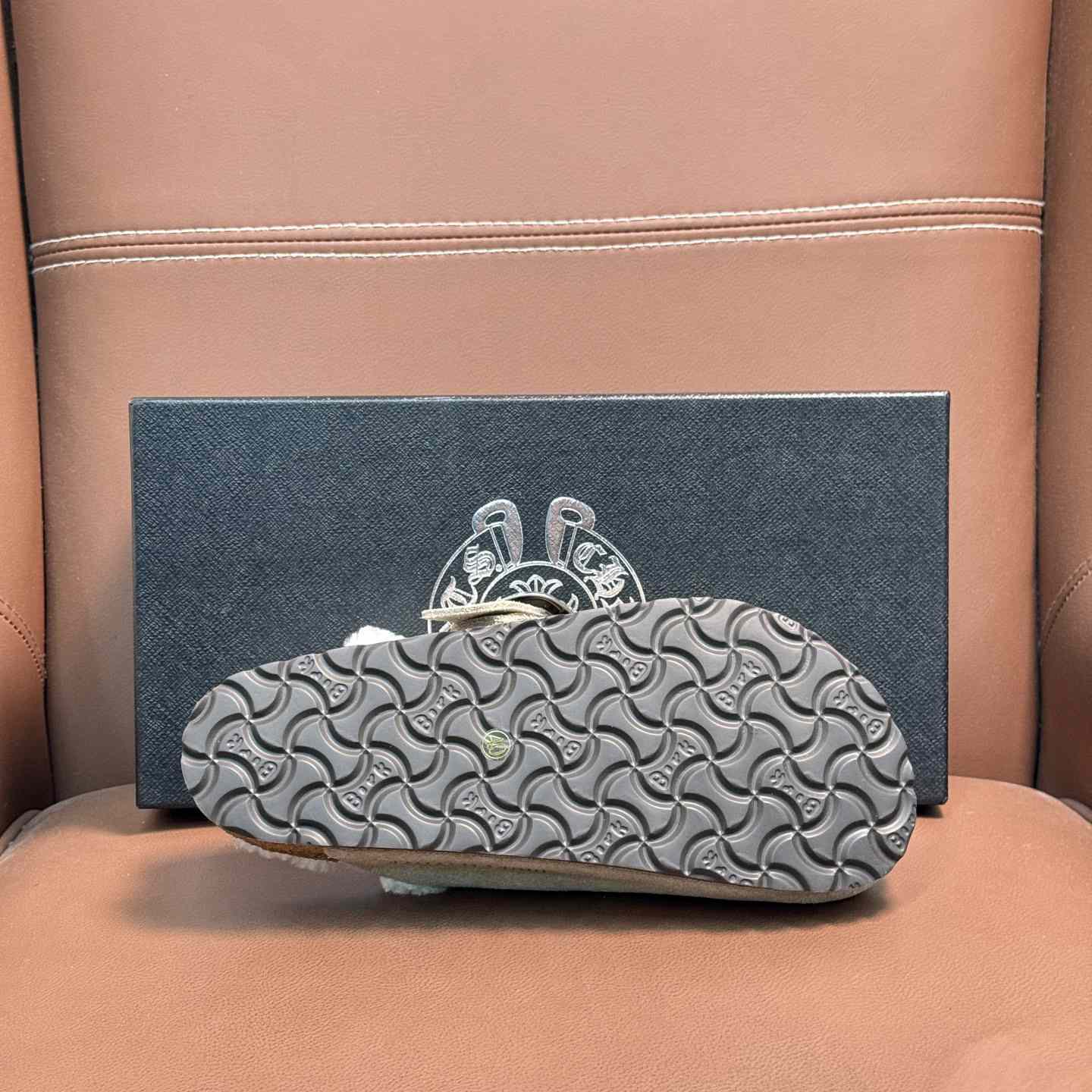 Chrome Hearts Birkenstock Boston Suede Sandals  - FashionPlug