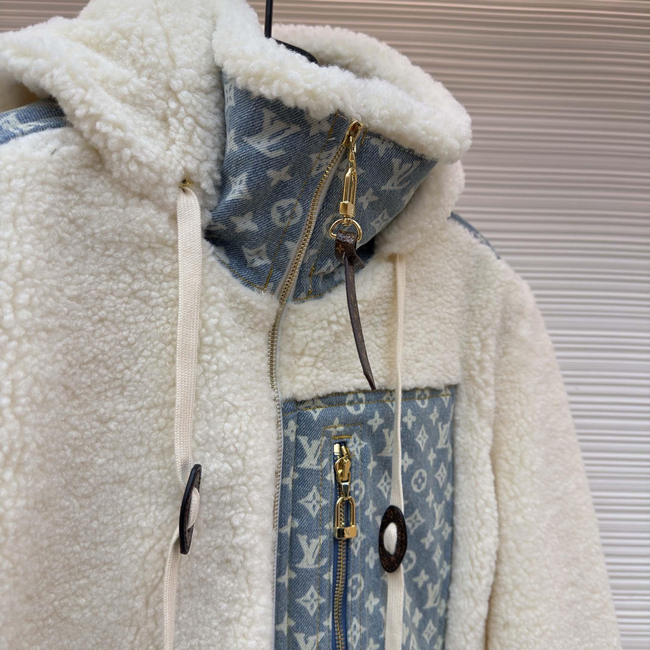 Louis Vuitton Monogram Accent Fleece Jacket - FashionPlug