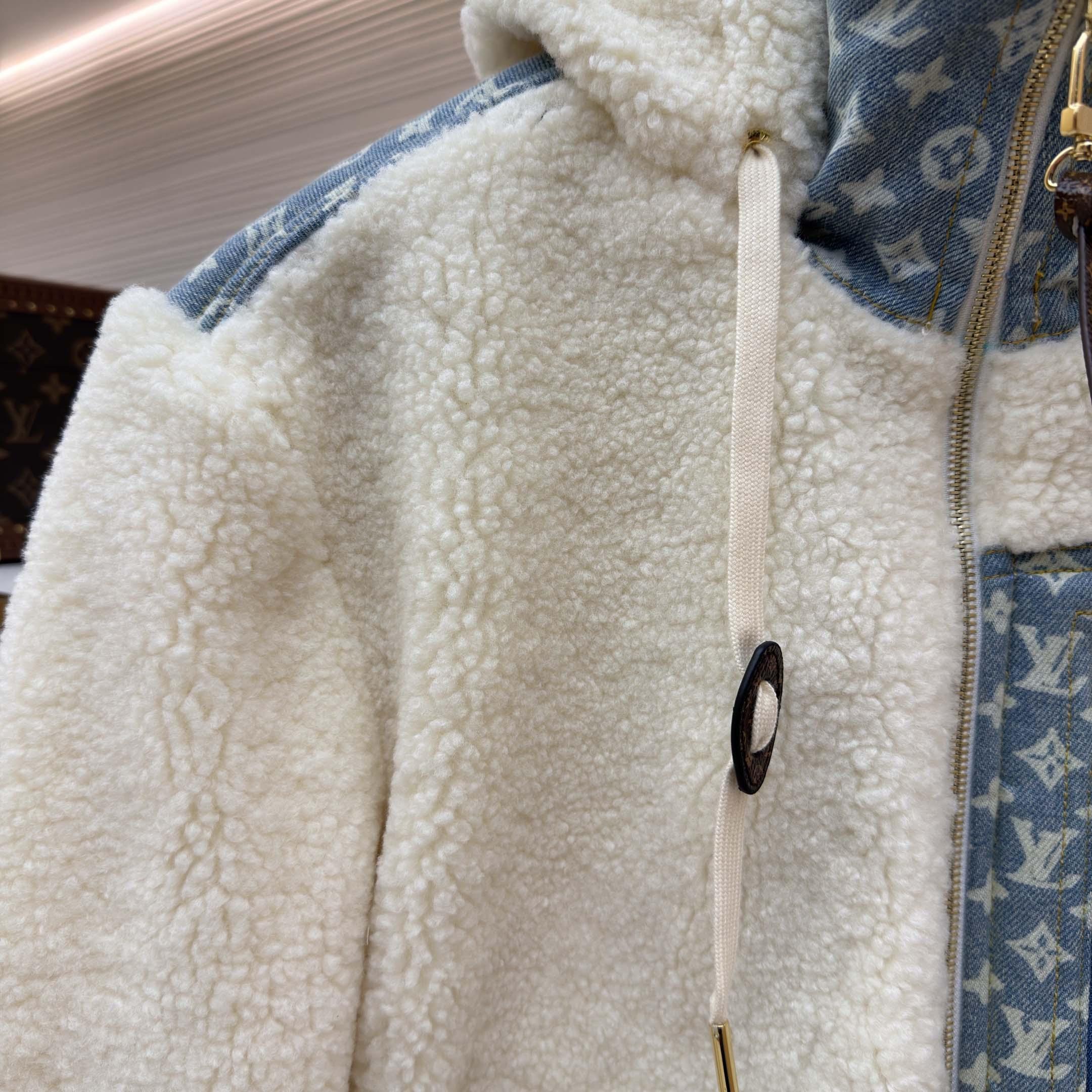 Louis Vuitton Monogram Accent Fleece Jacket - FashionPlug