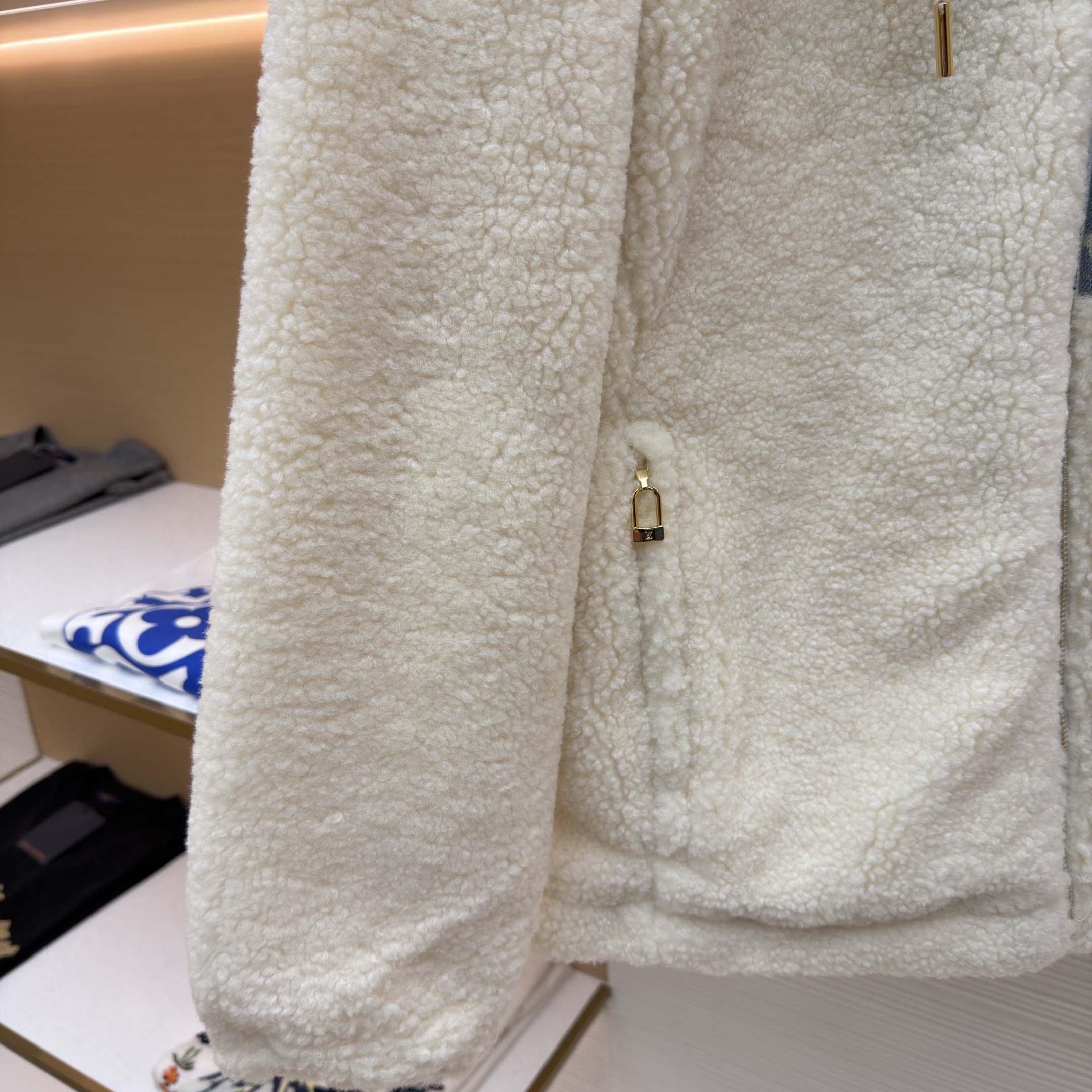 Louis Vuitton Monogram Accent Fleece Jacket - FashionPlug