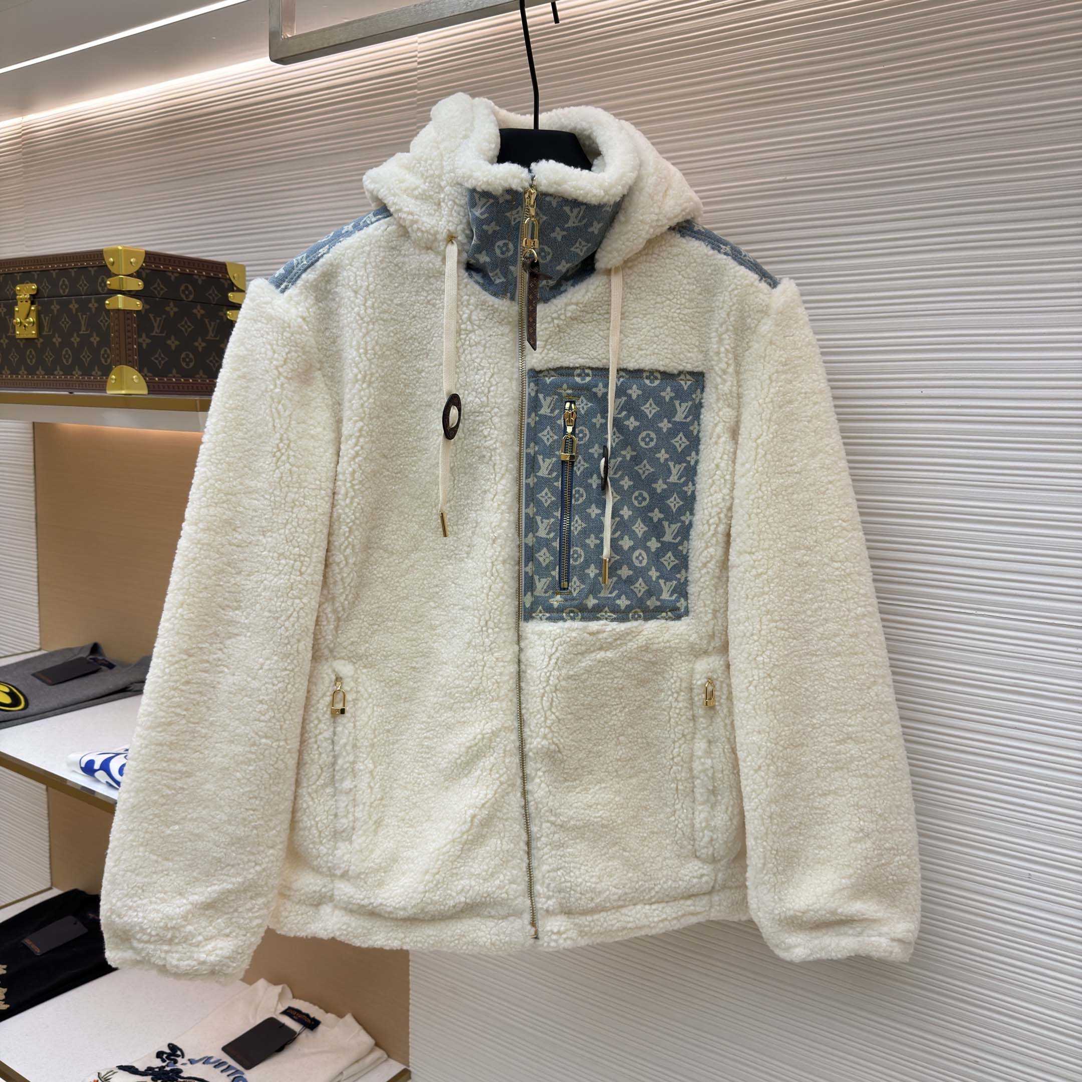 Louis Vuitton Monogram Accent Fleece Jacket - FashionPlug