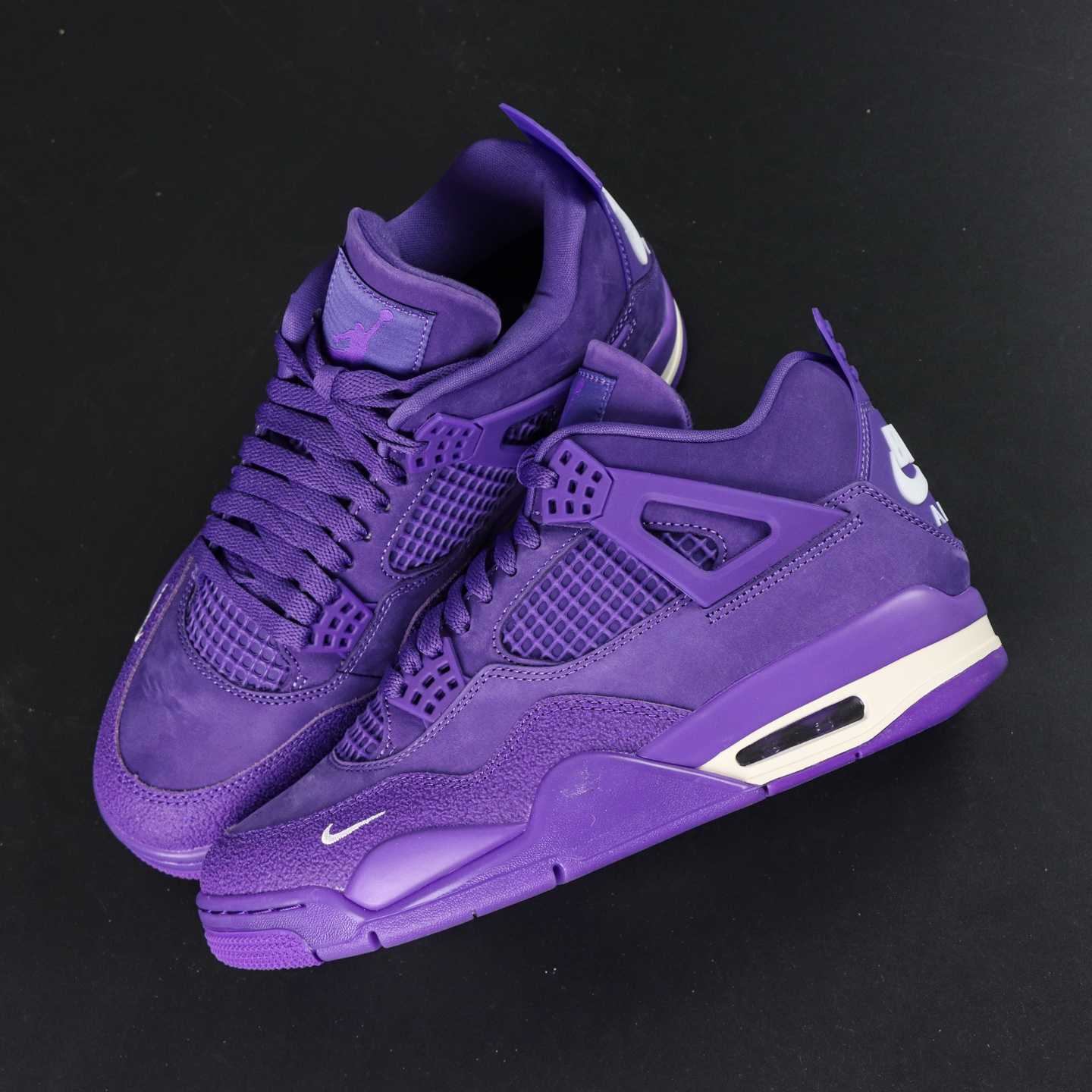 Nigel Sylvester x Air Jordan 4 Retro “Purple Brick” HF4340-500 | Size 36–48.5 - FashionPlug