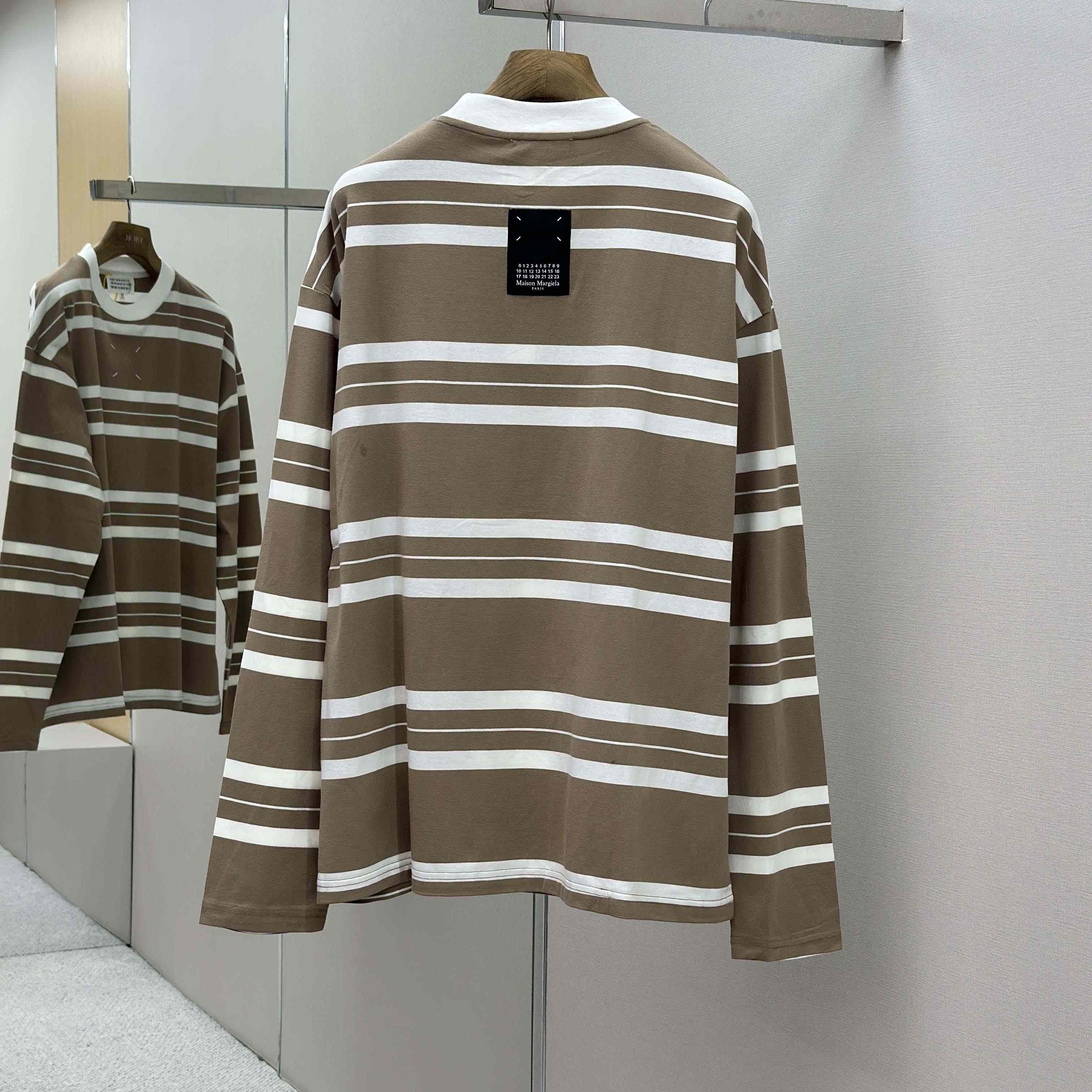 Maison Margiela Striped Long-sleeved - FashionPlug