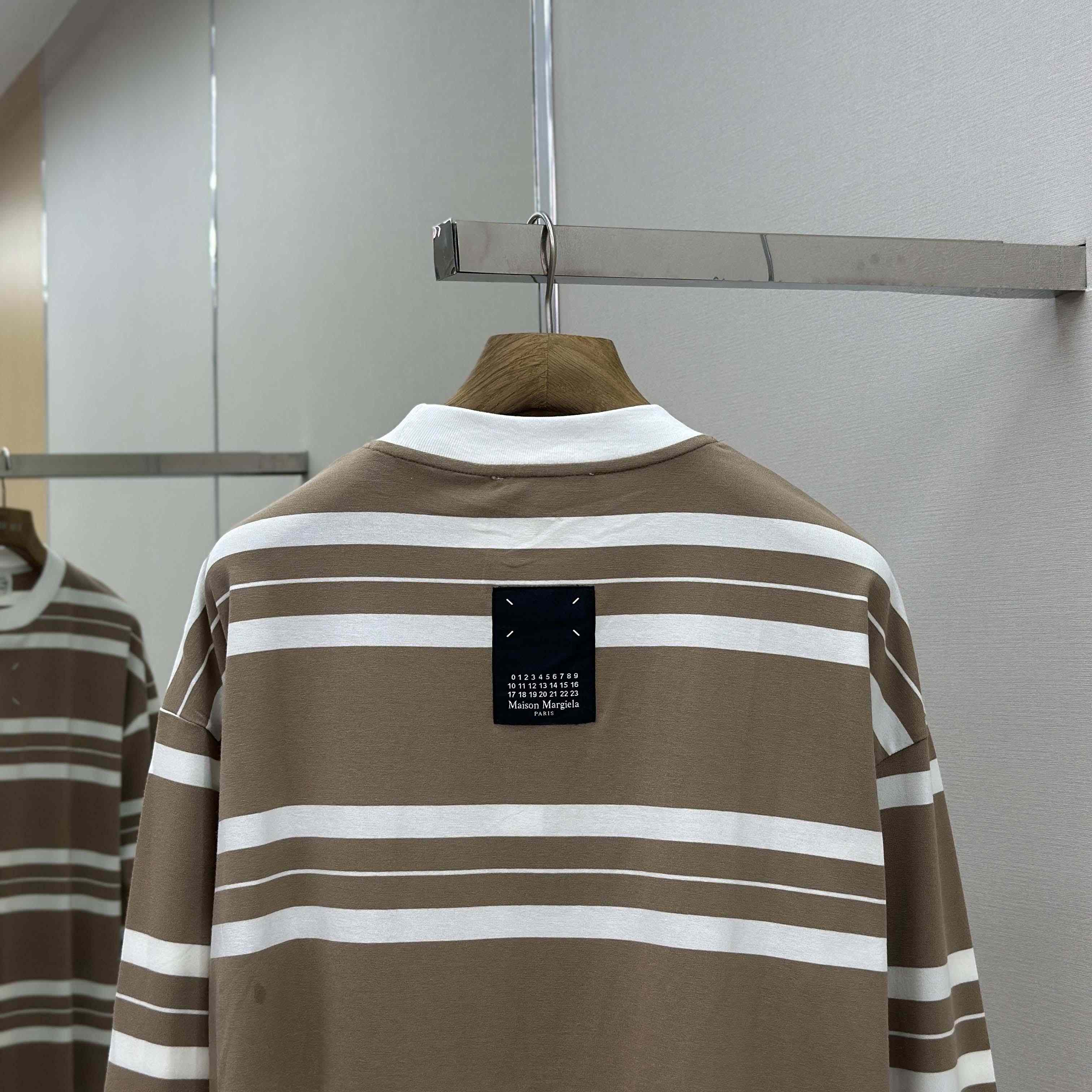 Maison Margiela Striped Long-sleeved - FashionPlug