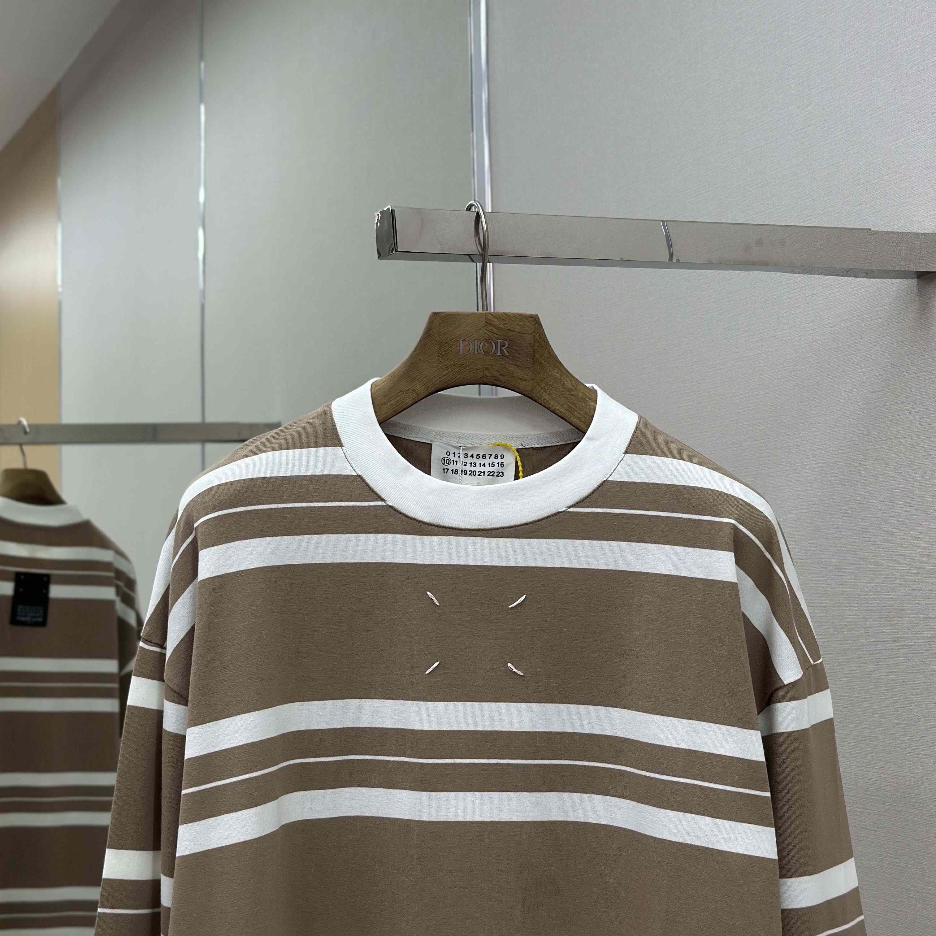 Maison Margiela Striped Long-sleeved - FashionPlug