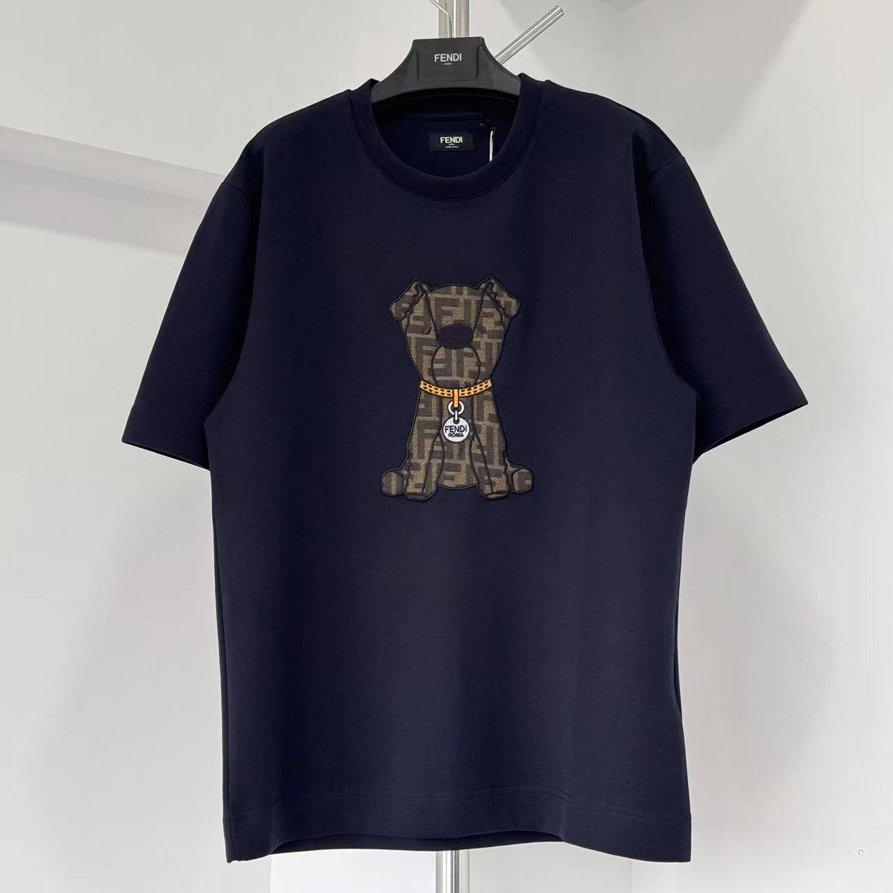 Fendi Blue Cotton T-shirt - FashionPlug