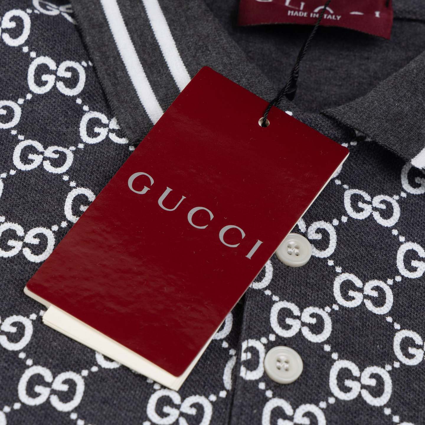 Gucci Cotton Polo Shirt With Embroidery  - FashionPlug