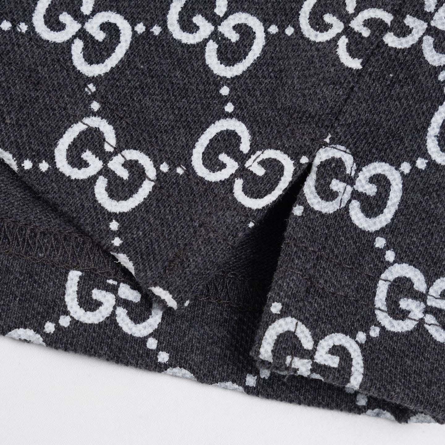 Gucci Cotton Polo Shirt With Embroidery  - FashionPlug