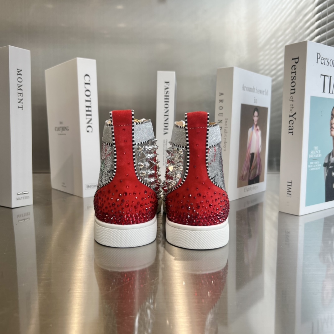 Christian Louboutin High-Top Sneakers - FashionPlug