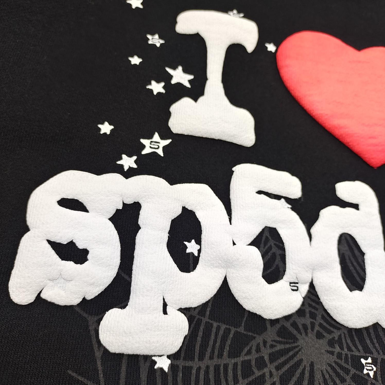 Sp5der I Heart SP5 Souvenir Hoodie - FashionPlug