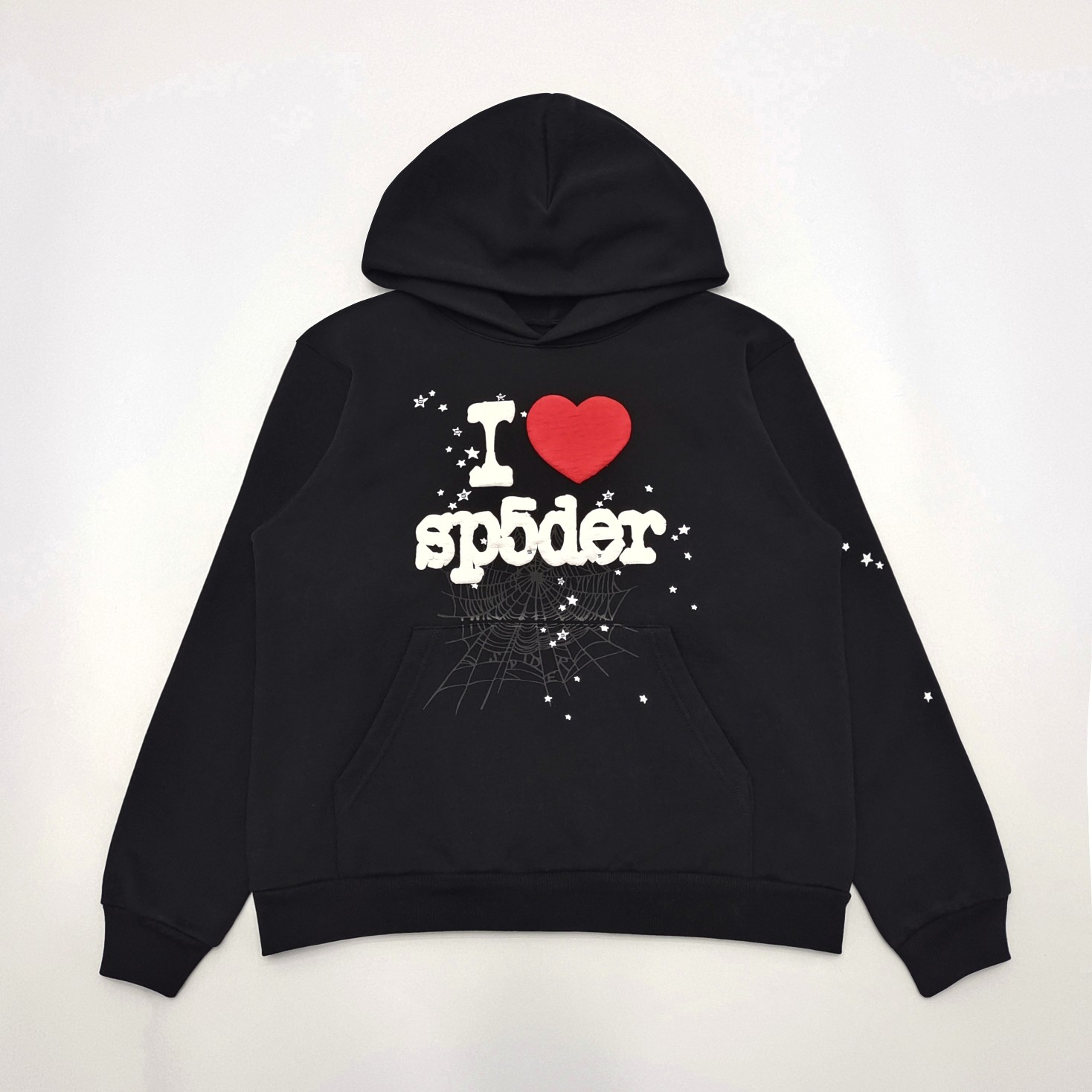 Sp5der I Heart SP5 Souvenir Hoodie - FashionPlug