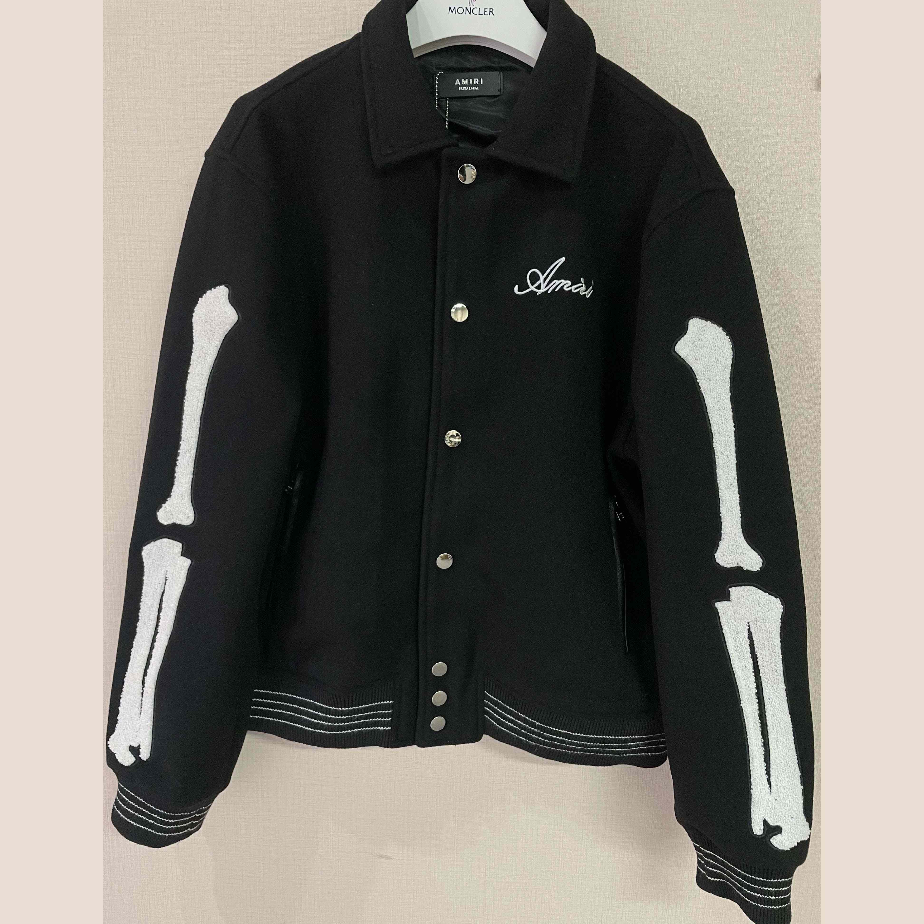 Amiri Bones Varsity Jacket - FashionPlug