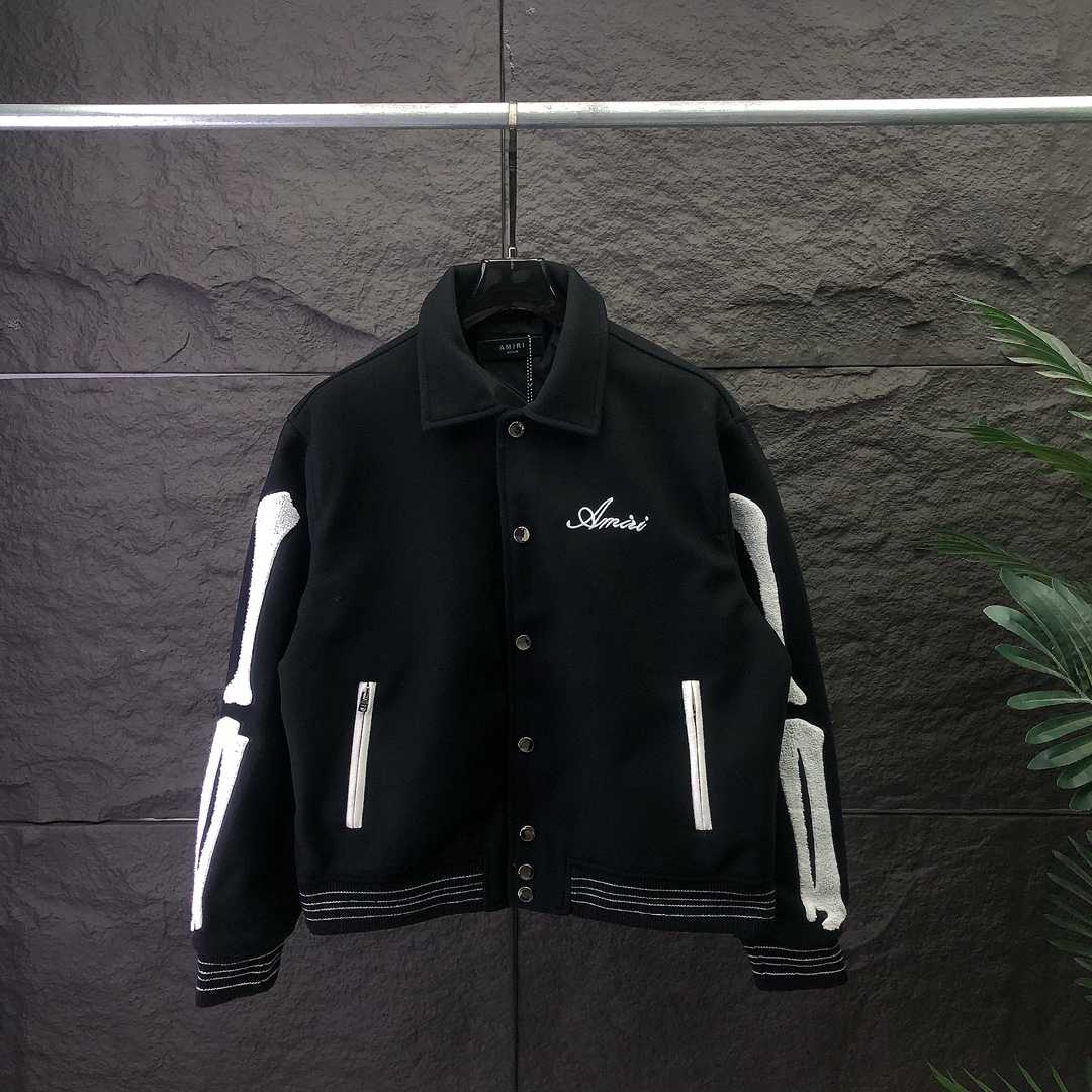 Amiri Bones Varsity Jacket - FashionPlug