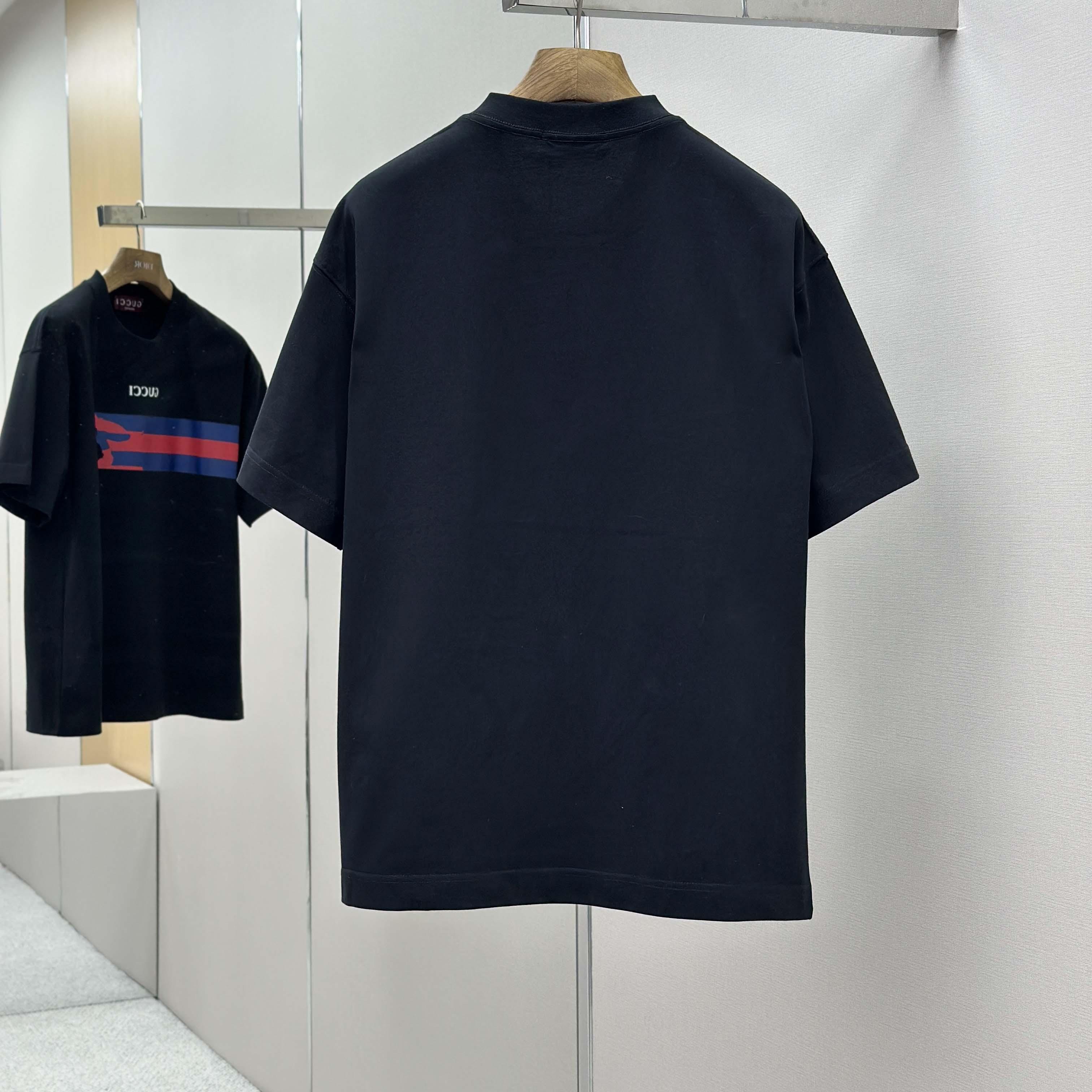 Gucci Cotton Jersey T-shirt With Print - FashionPlug