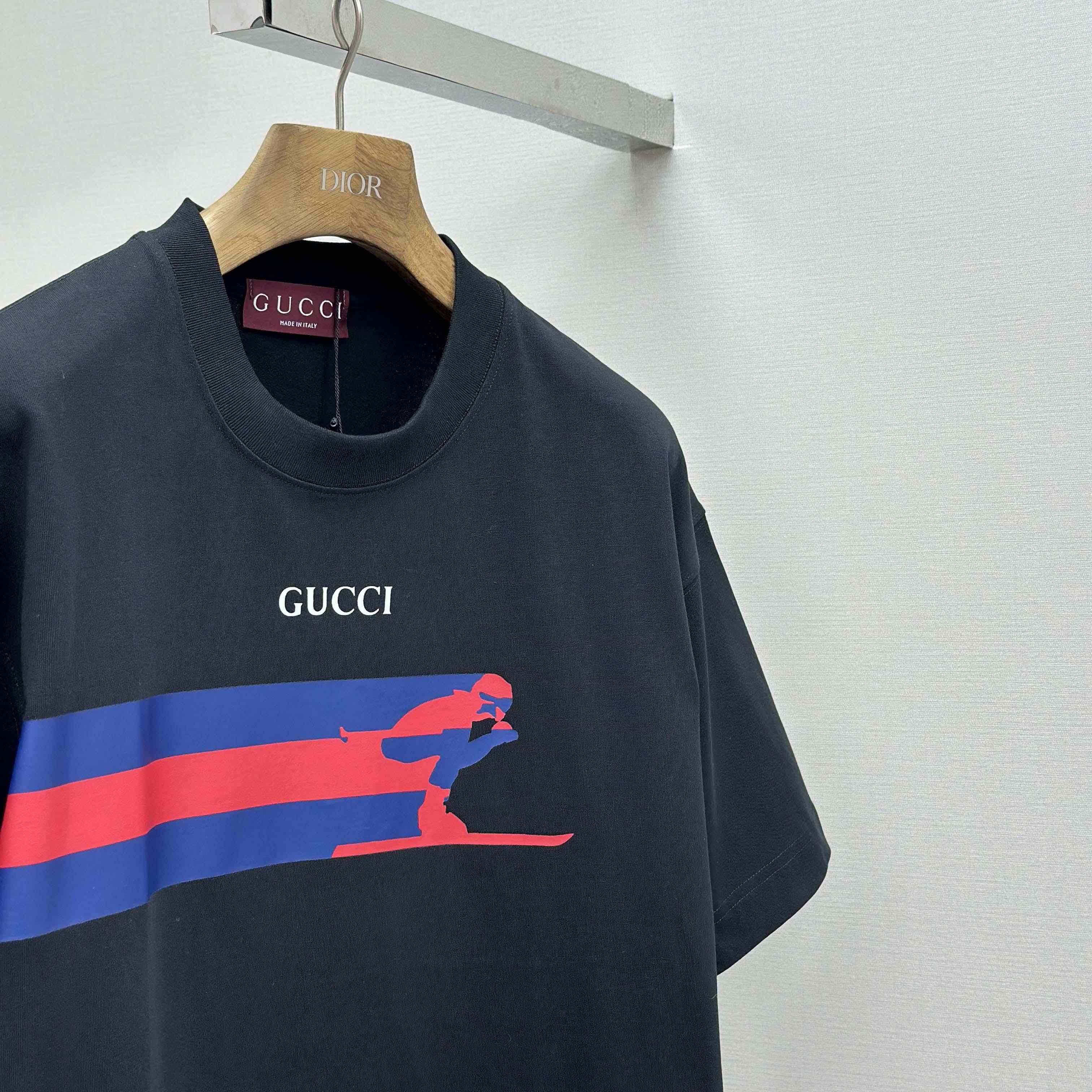 Gucci Cotton Jersey T-shirt With Print - FashionPlug