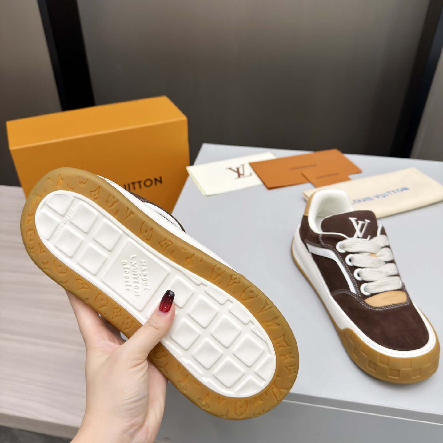 Louis Vuitton LV Tilted Sneaker  - FashionPlug