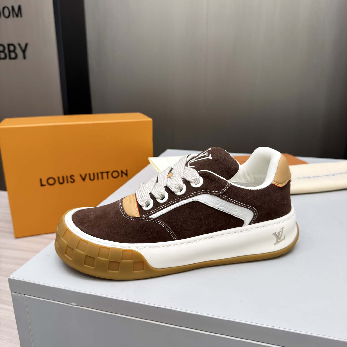Louis Vuitton LV Tilted Sneaker  - FashionPlug