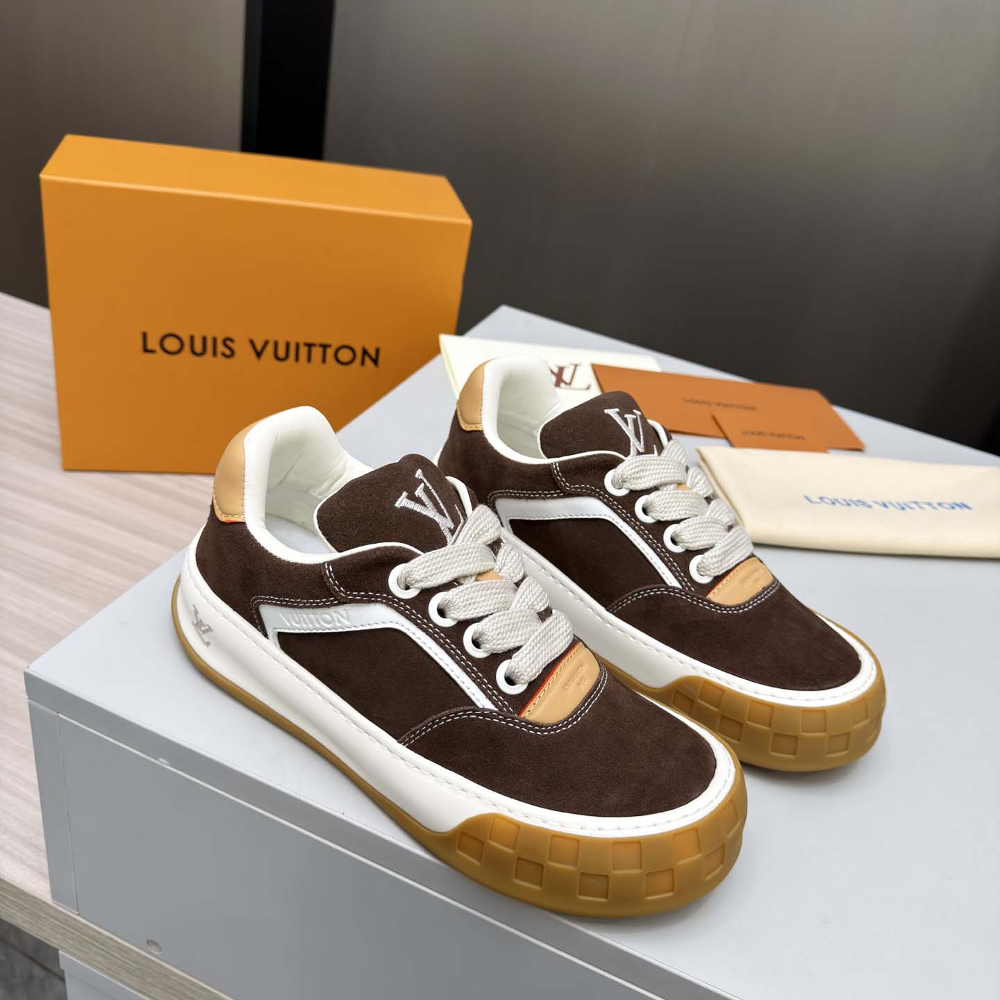 Louis Vuitton LV Tilted Sneaker  - FashionPlug