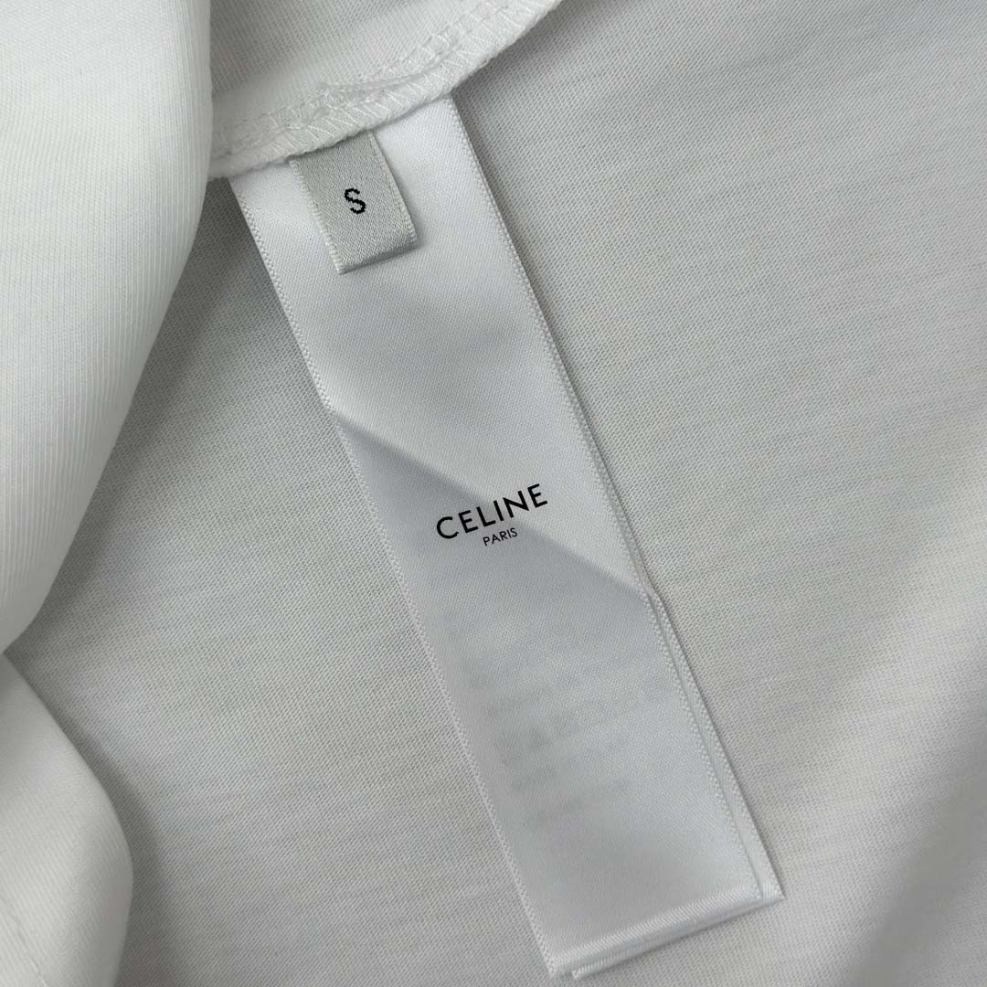 Celine Loose T-shirt In Cotton Jersey - FashionPlug