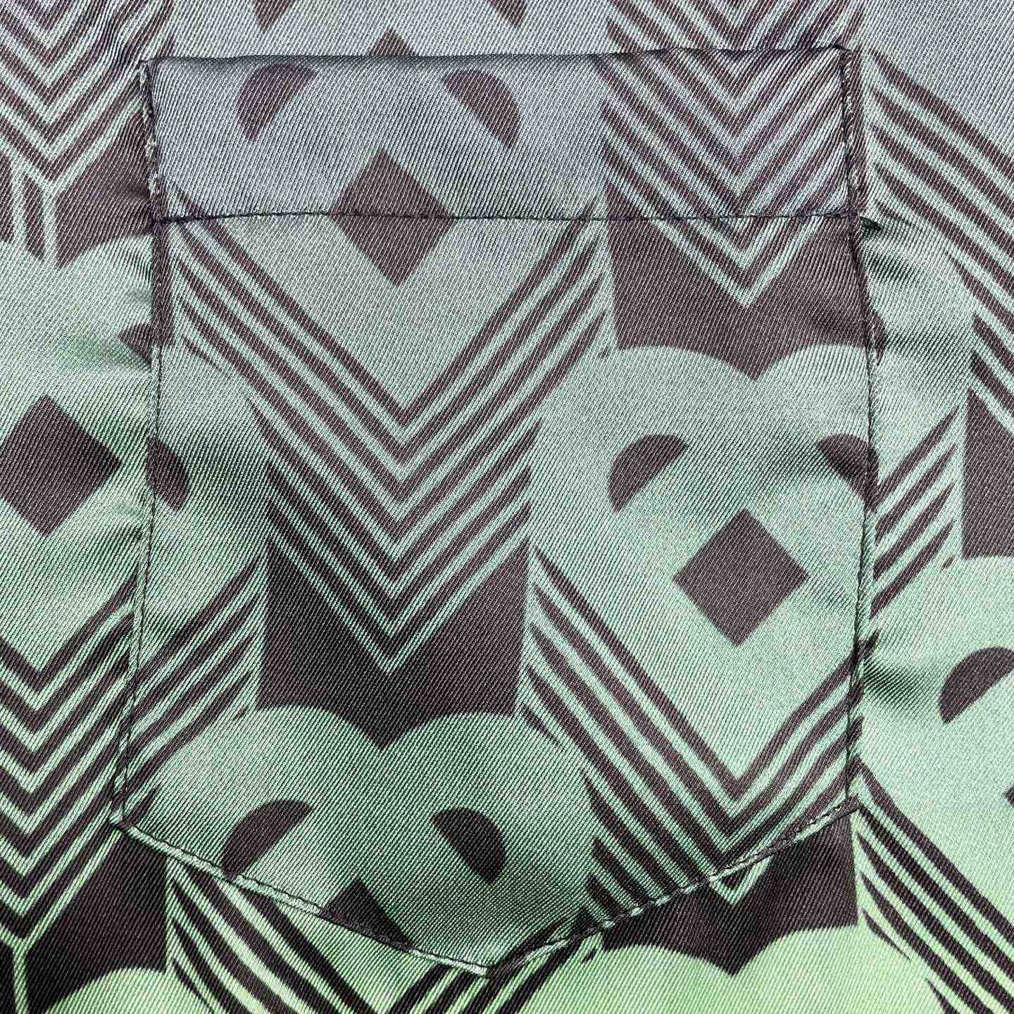 Casablanca Monogram Gradient Silk Shirt   CA3561 - FashionPlug